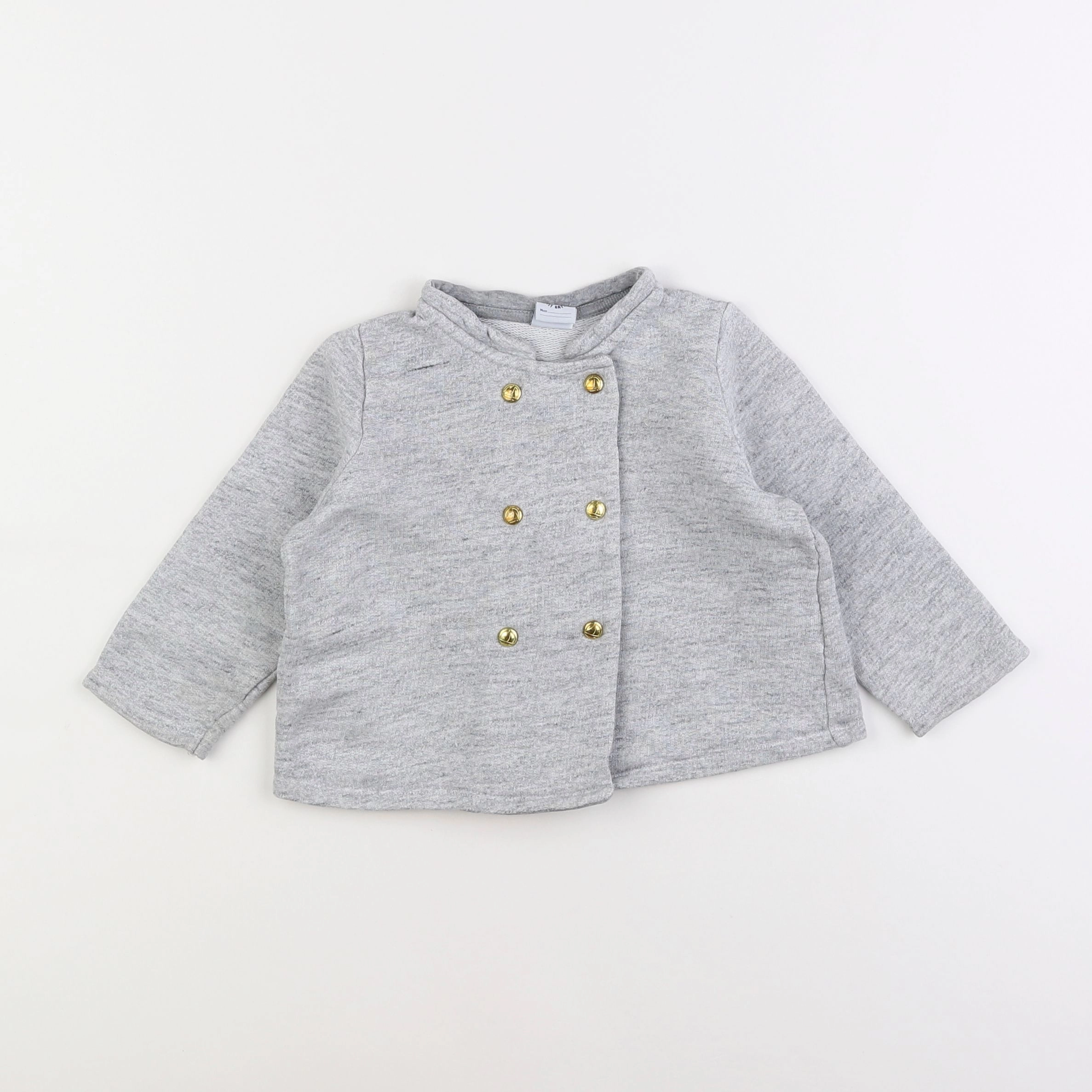 Petit Bateau - sweat gris - 2 ans