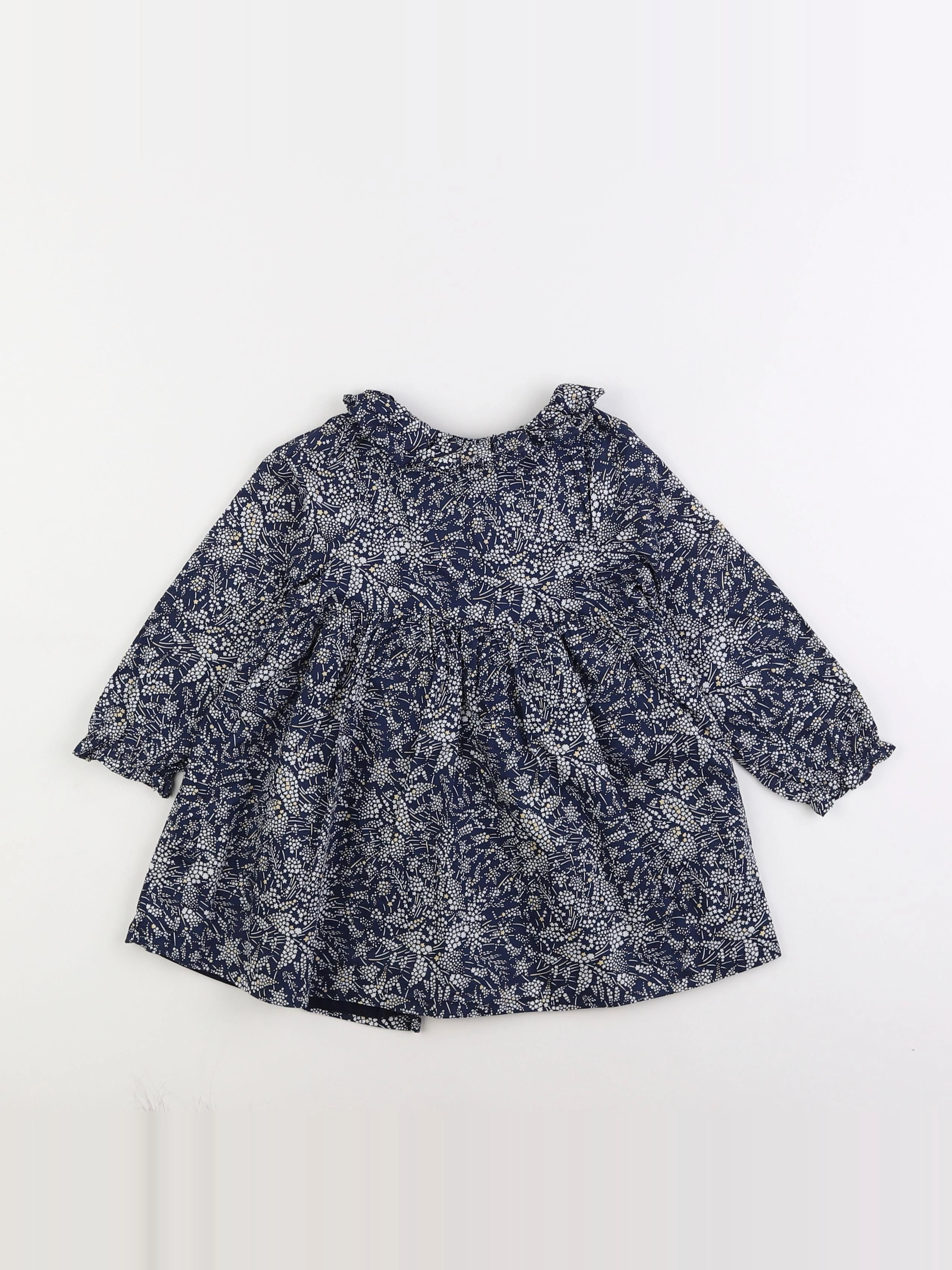 Jacadi - robe liberty bleu - 2 ans