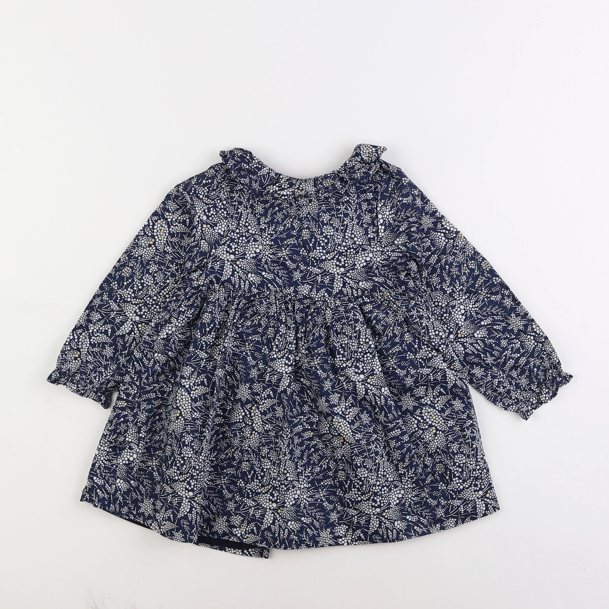 Jacadi - robe liberty bleu - 2 ans