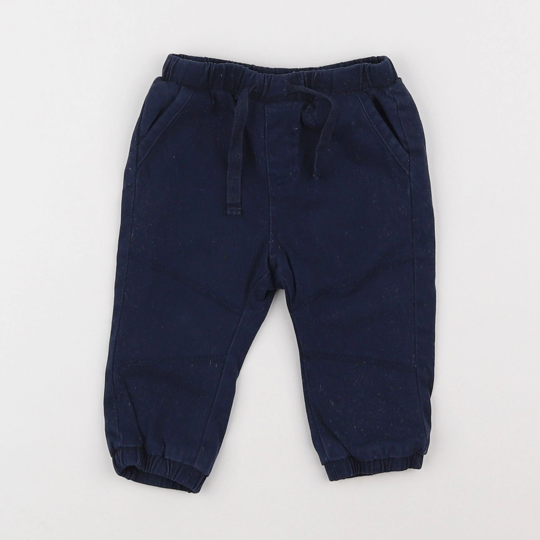 Vertbaudet - pantalon doublé bleu - 6 mois