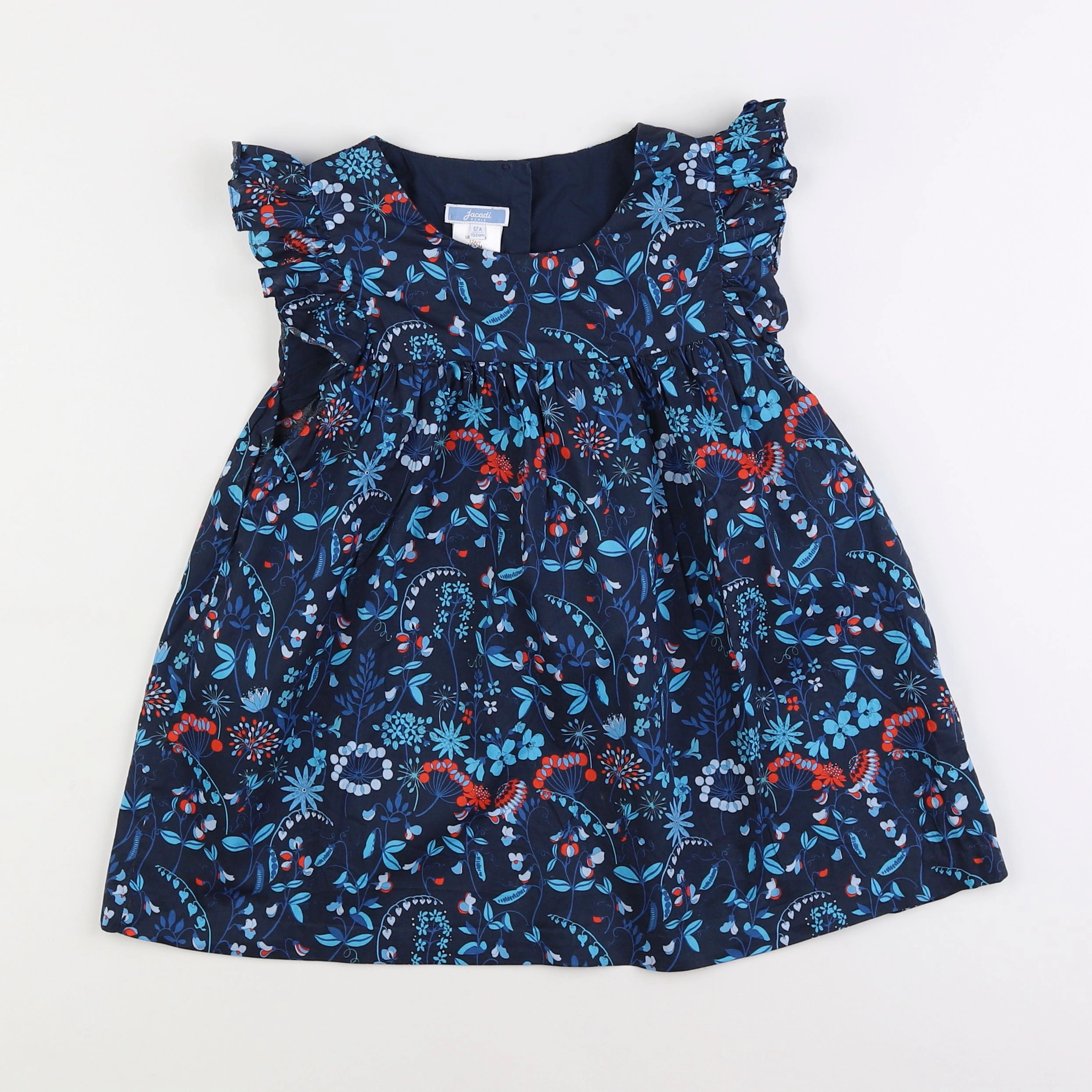 Jacadi - blouse liberty bleu - 12 ans