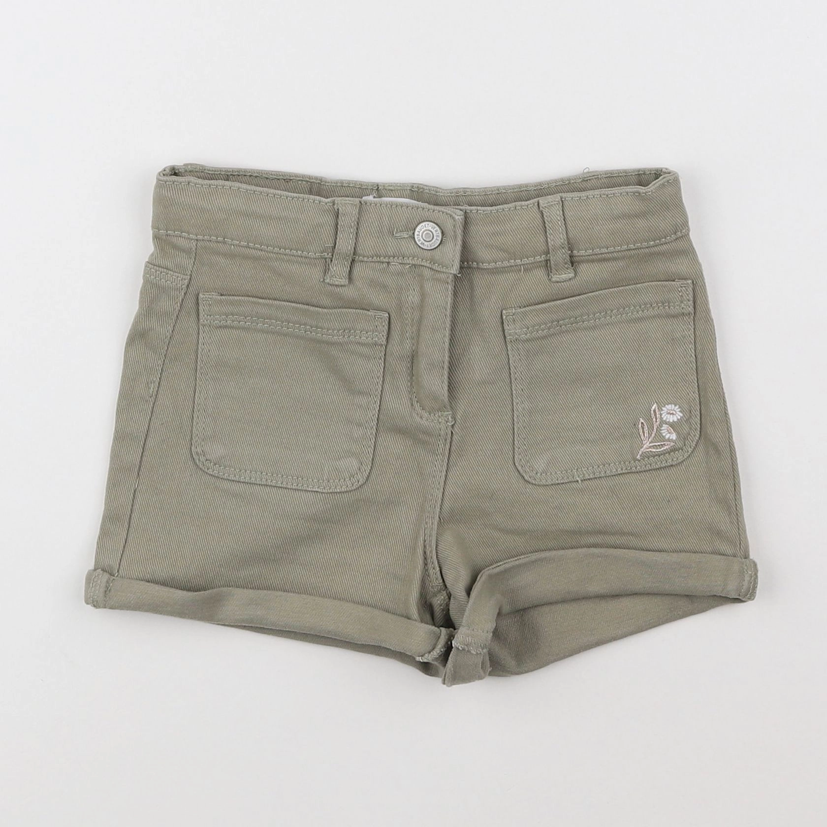 Vertbaudet - short vert - 7 ans