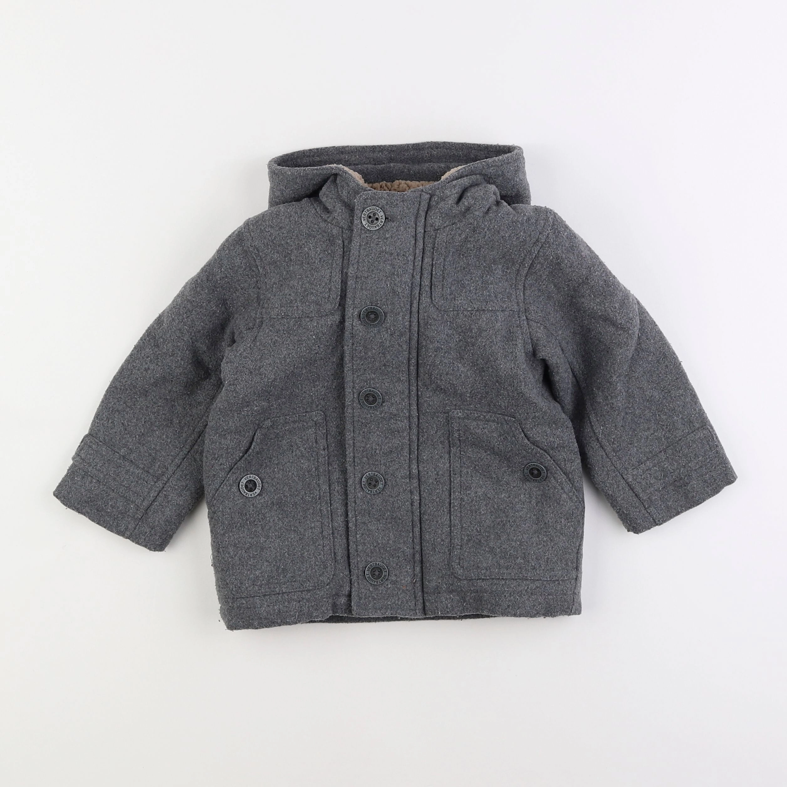 Vertbaudet - manteau gris - 2 ans