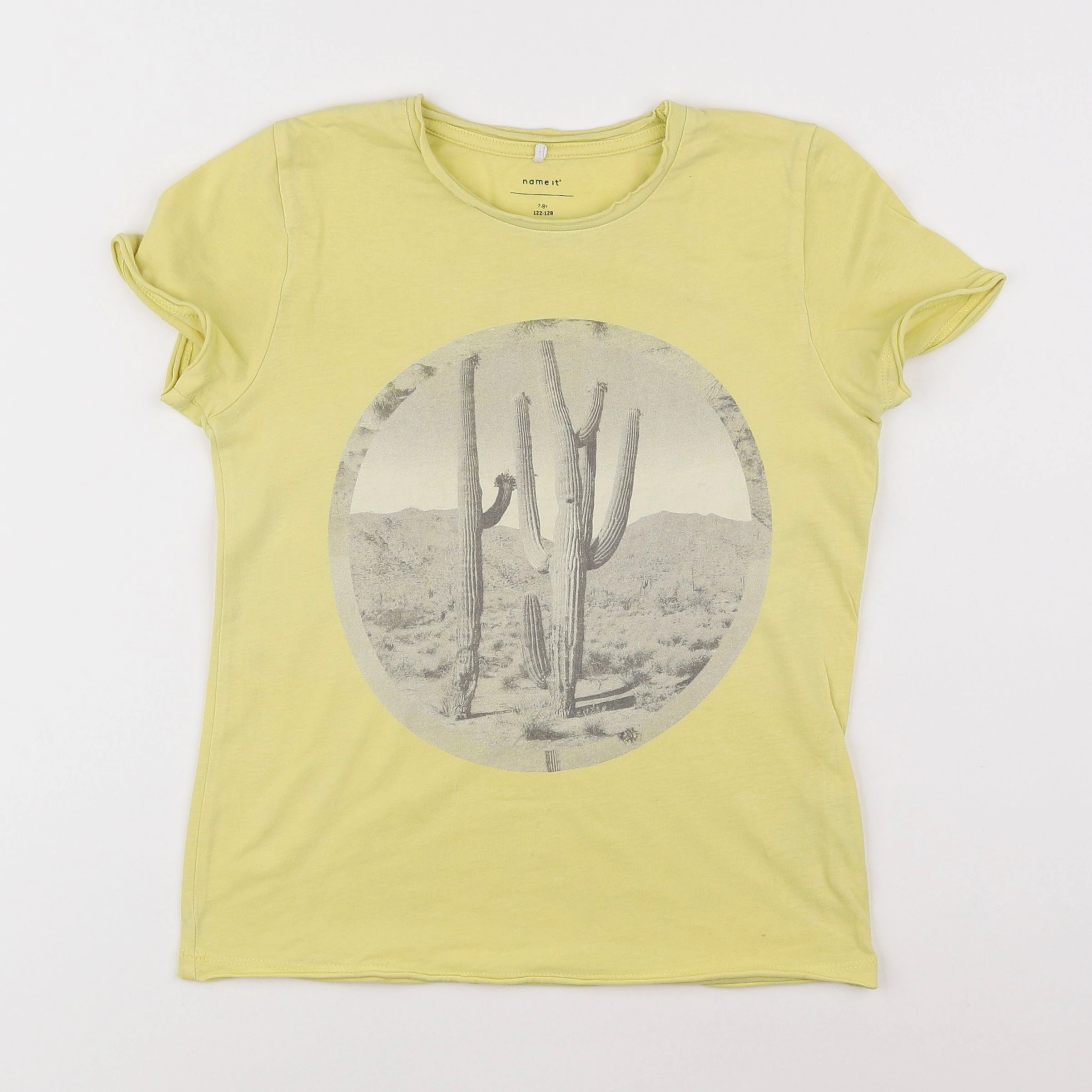 Name it - tee-shirt jaune - 7/8 ans