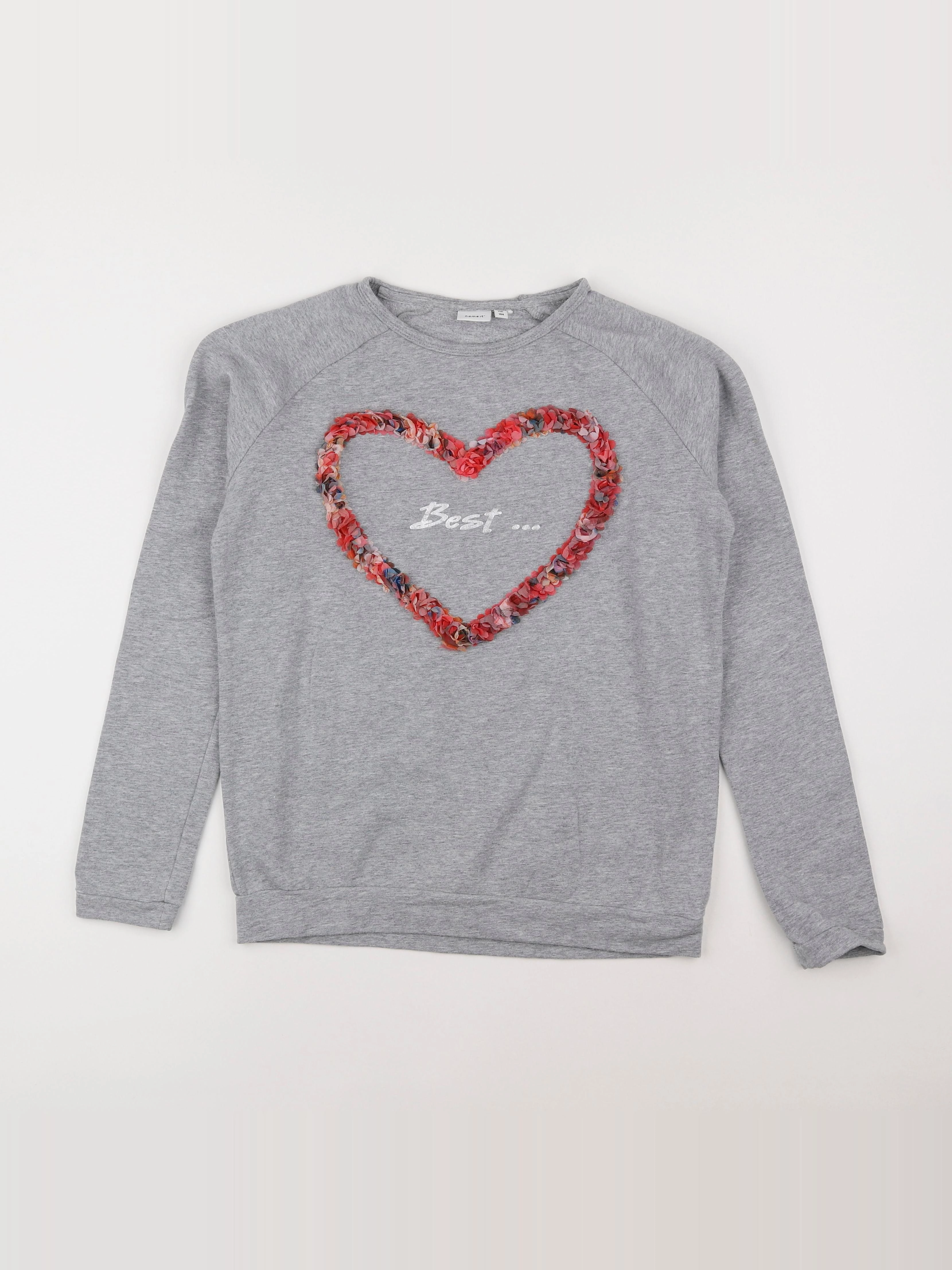Name it - sweat gris - 13/14 ans