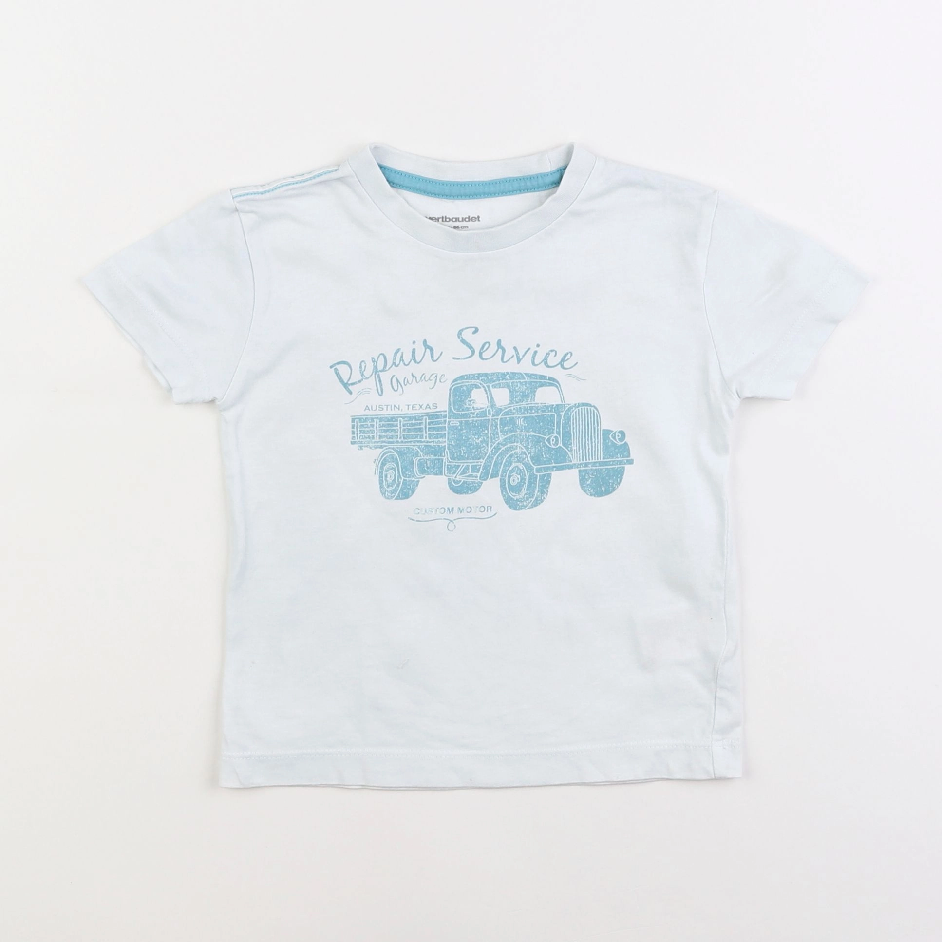 Vertbaudet - tee-shirt blanc - 2 ans