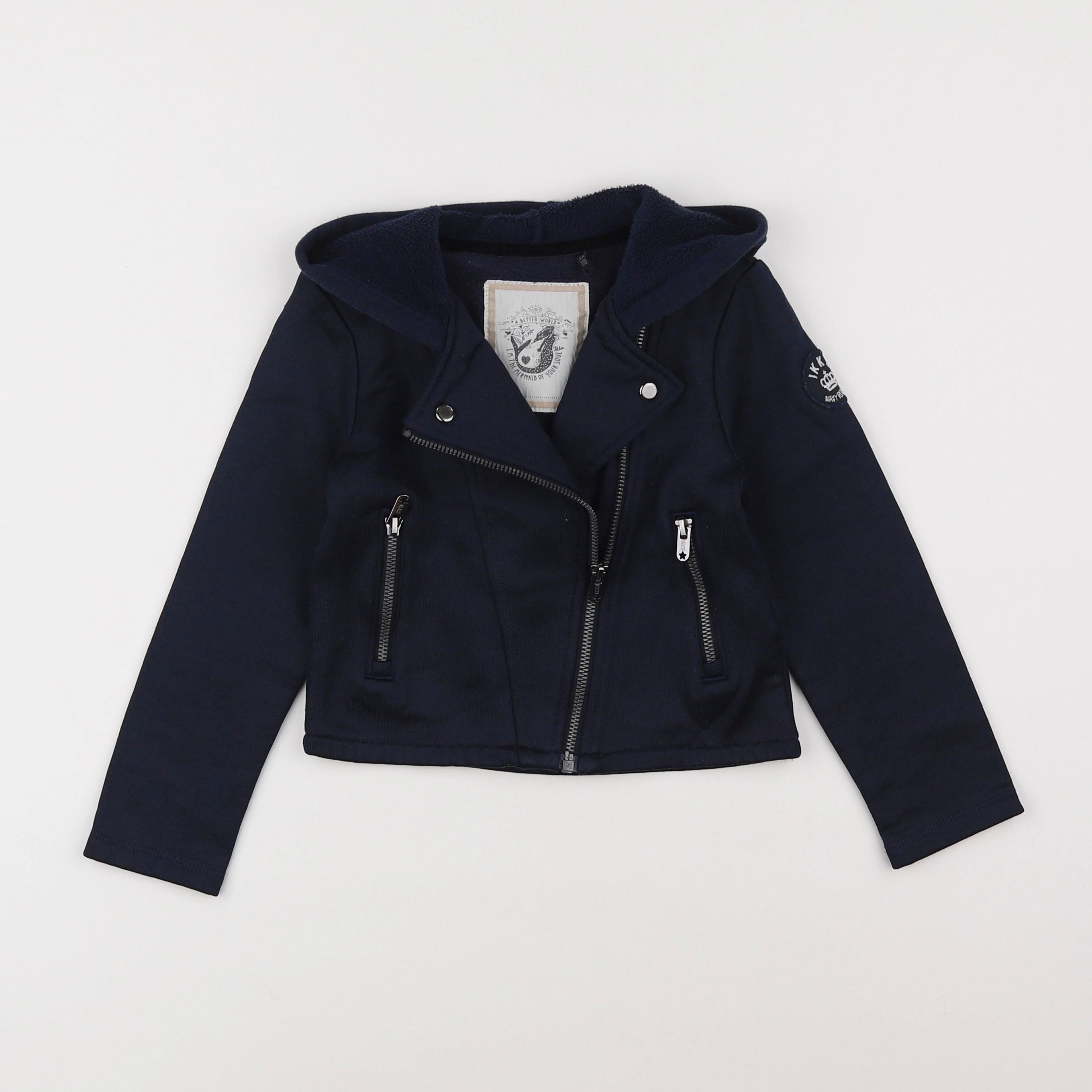 IKKS - veste doublé bleu - 5 ans