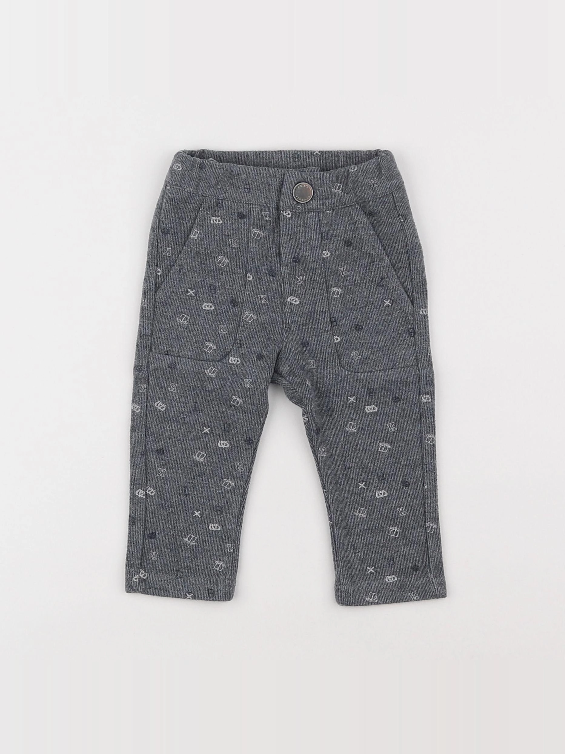 IKKS - pantalon gris - 6 mois