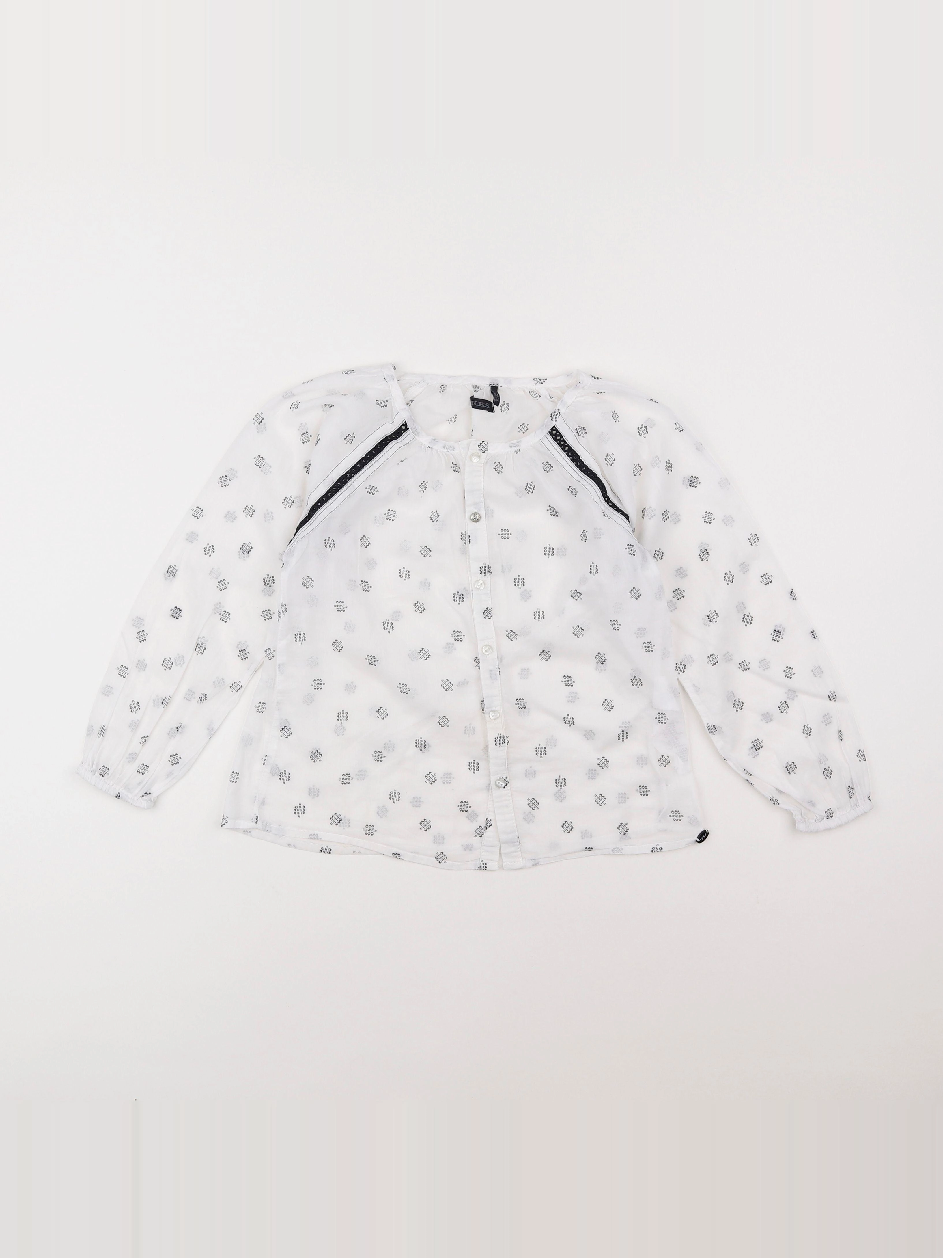 IKKS - blouse blanc - 6 ans