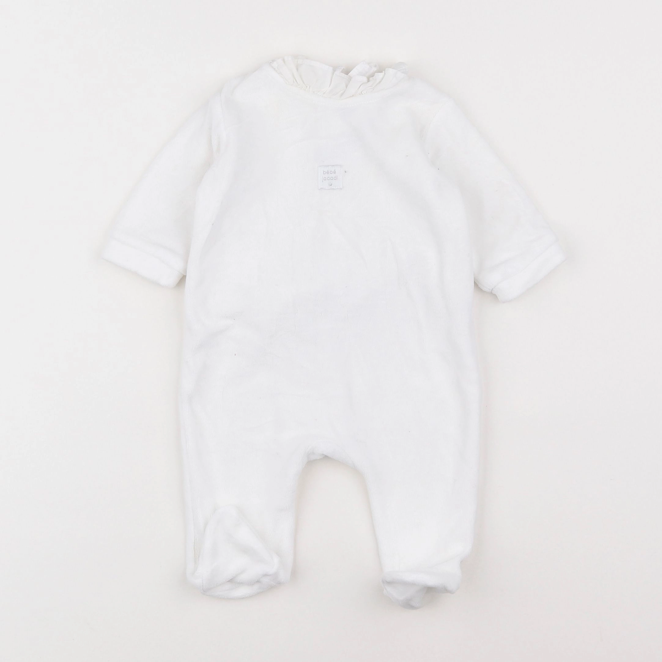 Jacadi - pyjama velours blanc - 3 mois