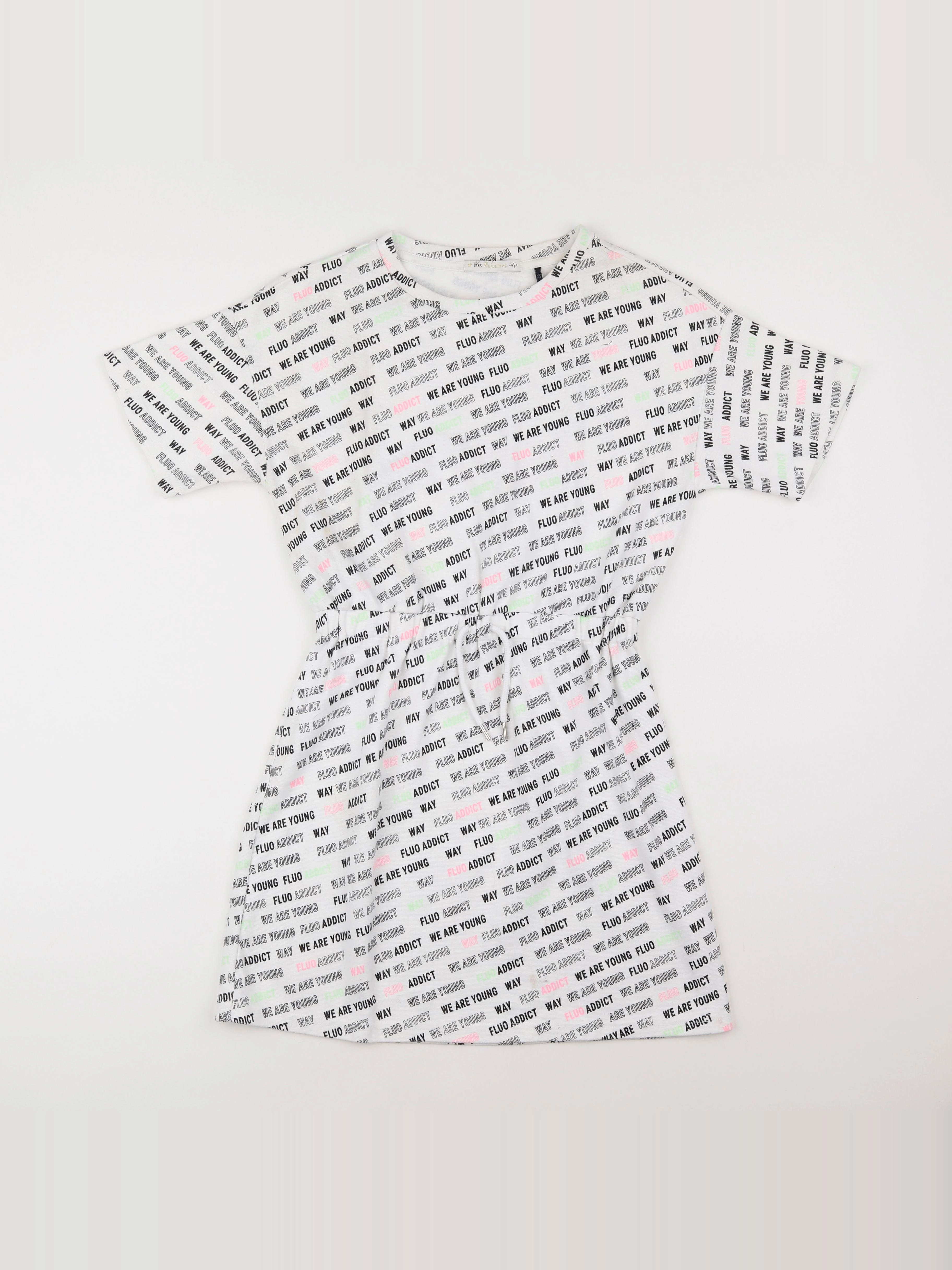 IKKS - robe blanc - 12 ans