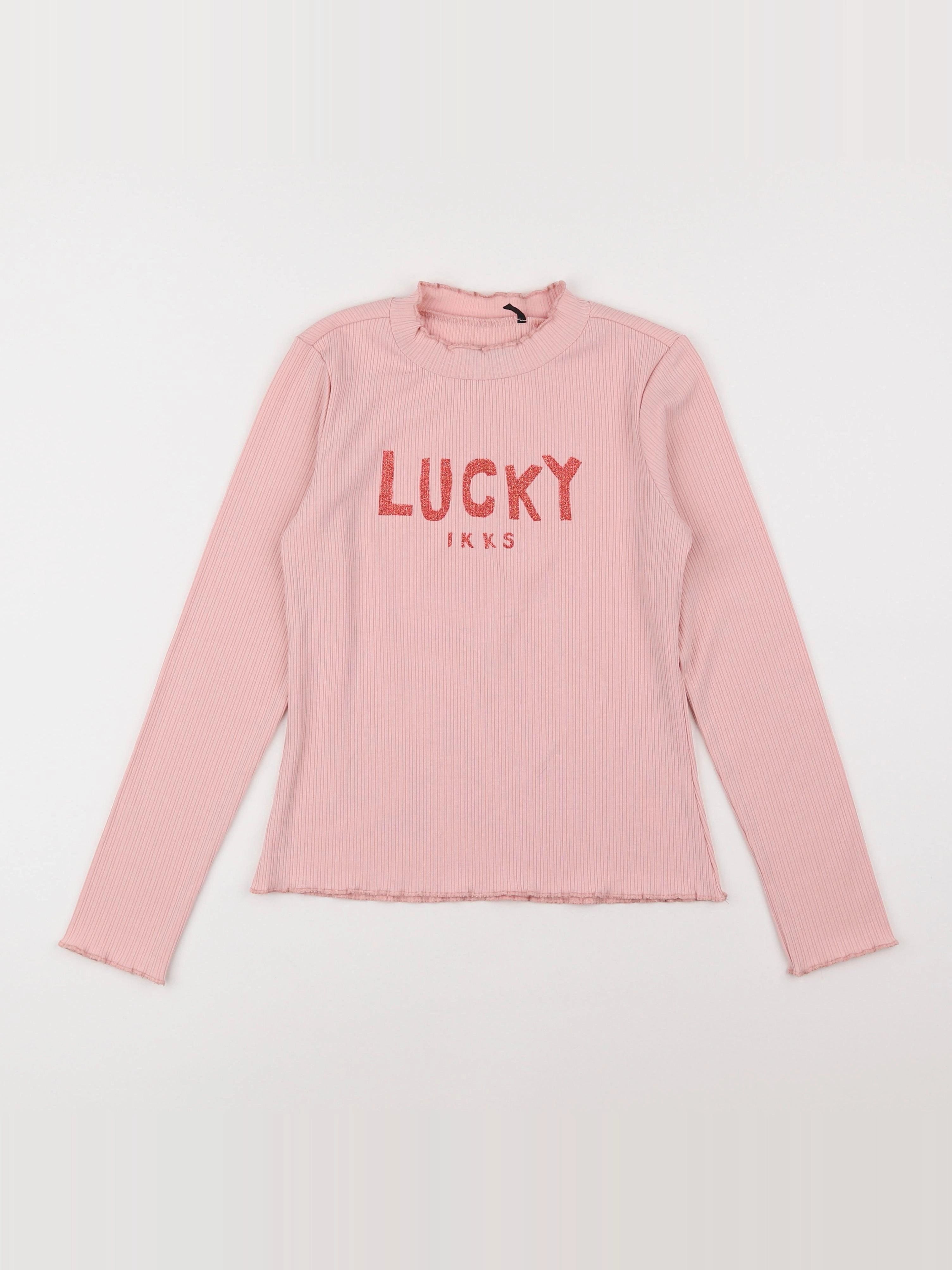 IKKS - tee-shirt rose - 10 ans