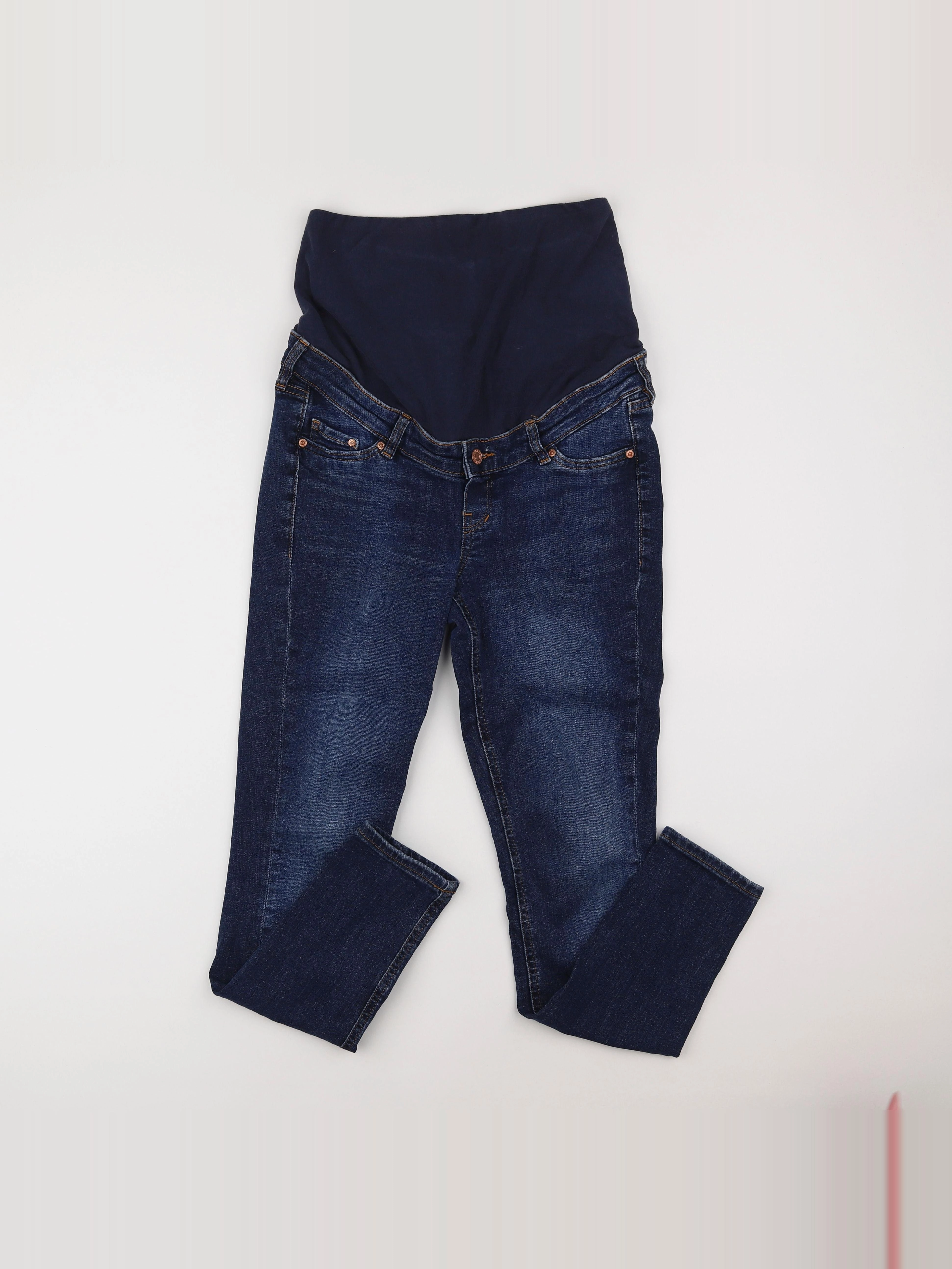 H&M - jean grossesse bleu - 36 à 38