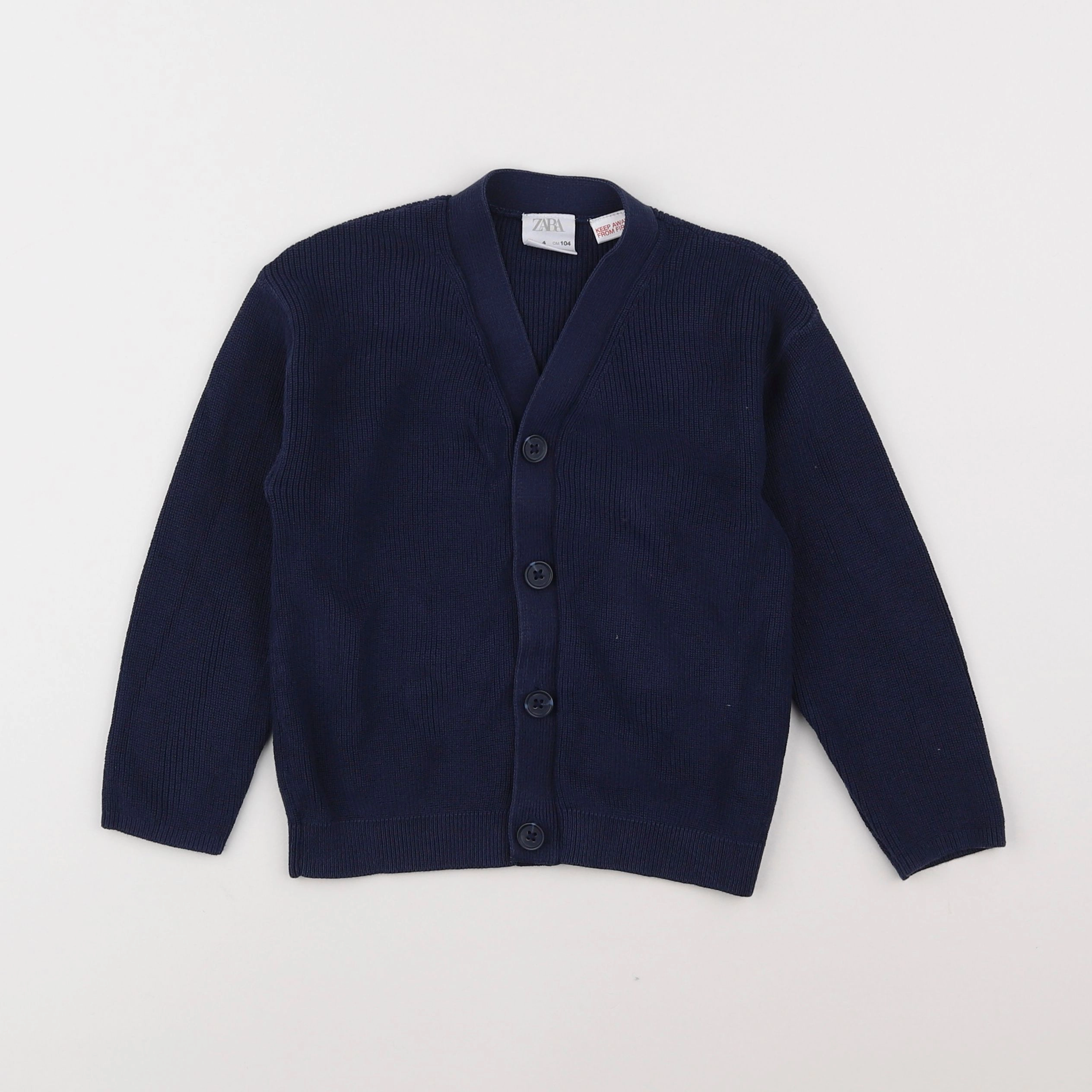 Zara - gilet bleu - 4 ans