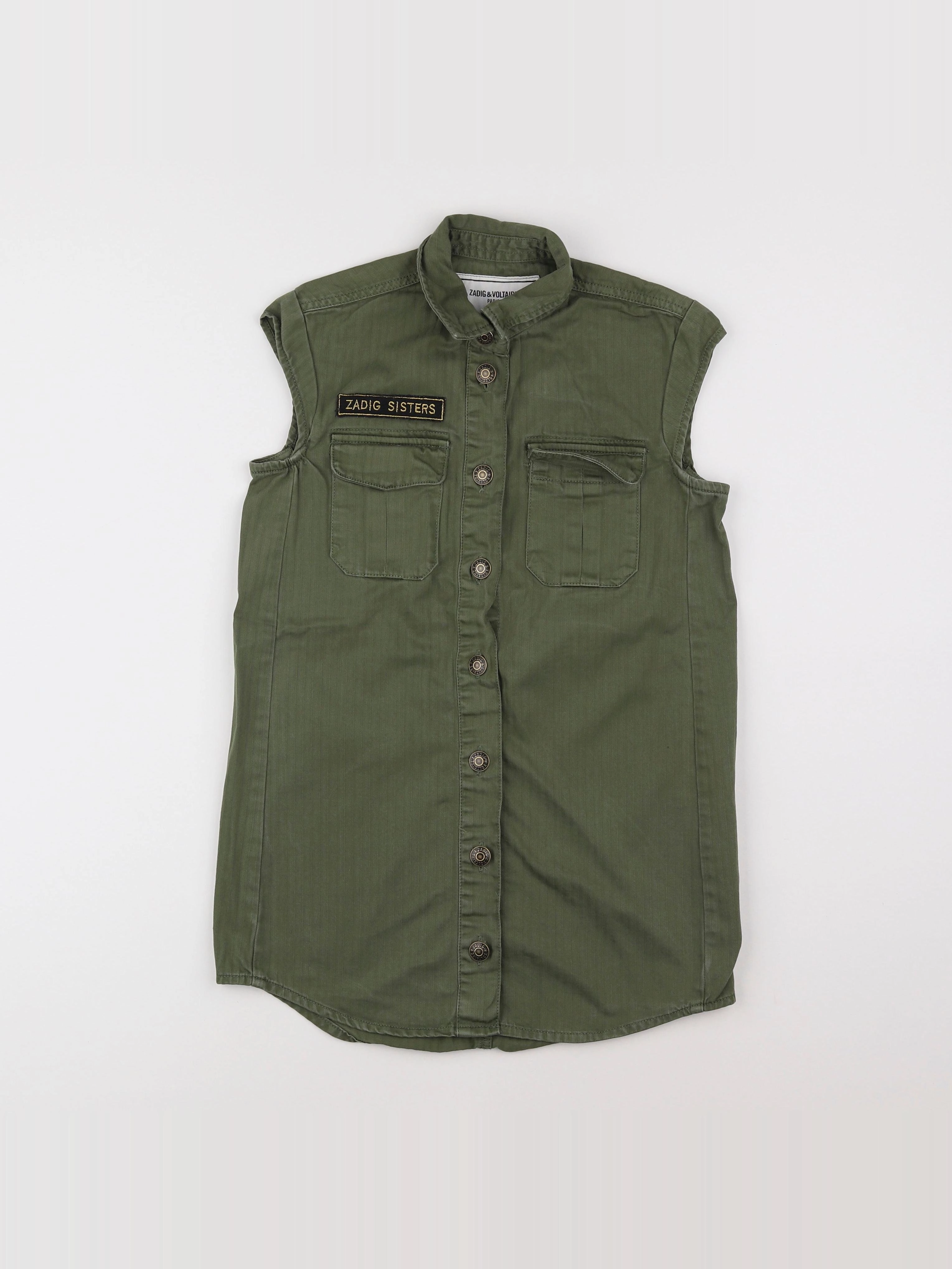 Zadig & Voltaire - chemise vert - 8 ans