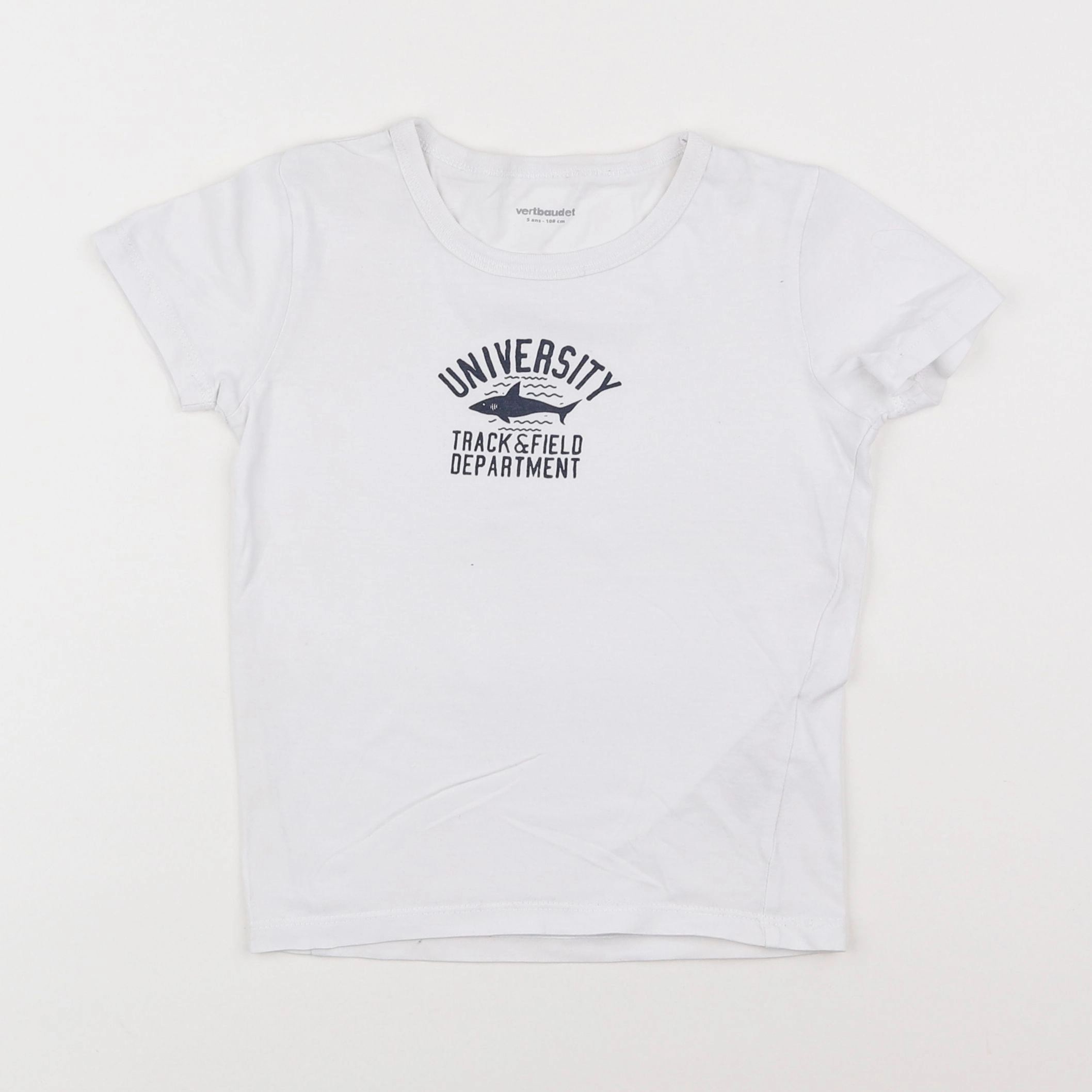 Vertbaudet - tee-shirt blanc - 5 ans