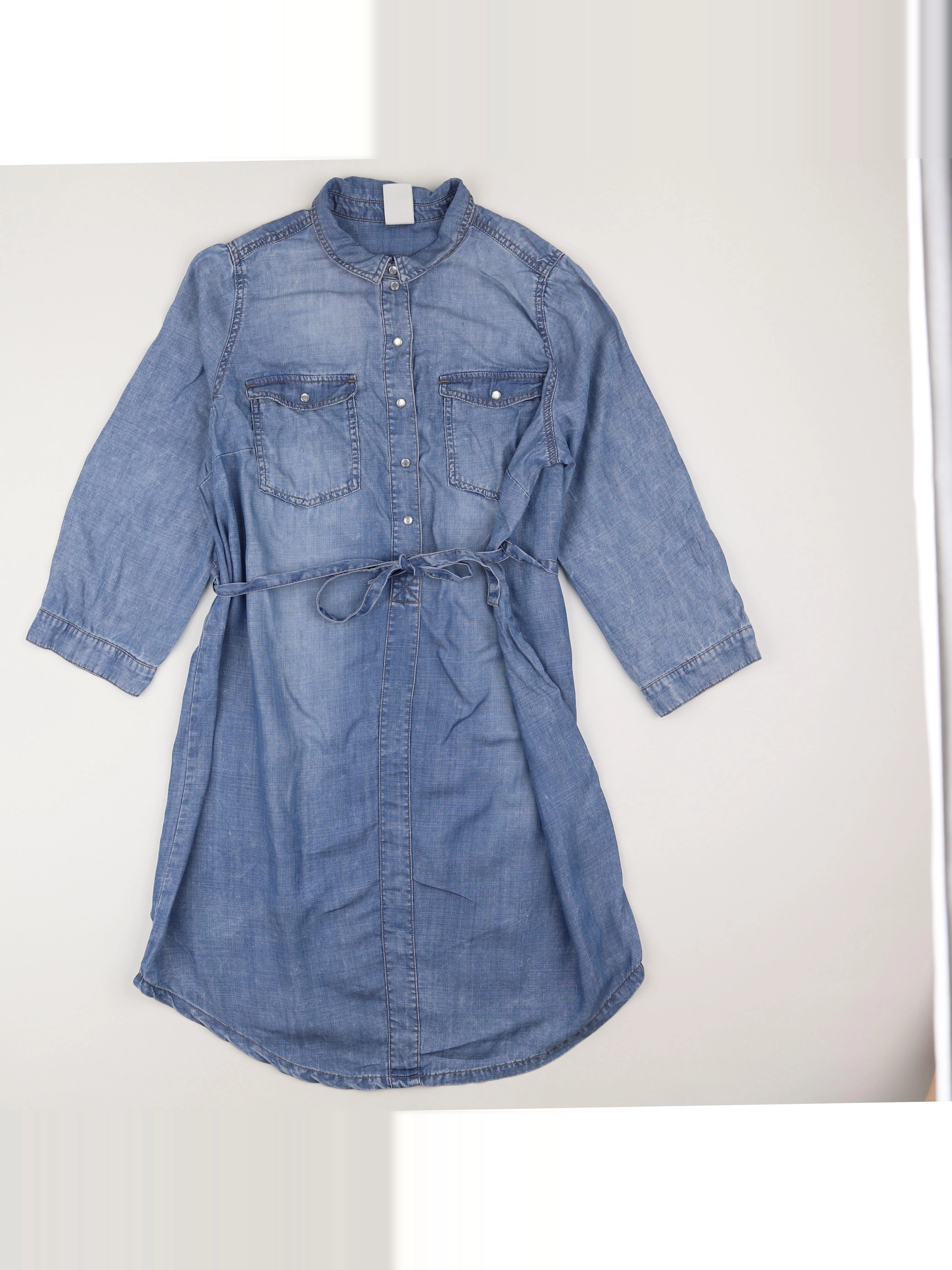 H&M - robe grossesse bleu - 42 à 44