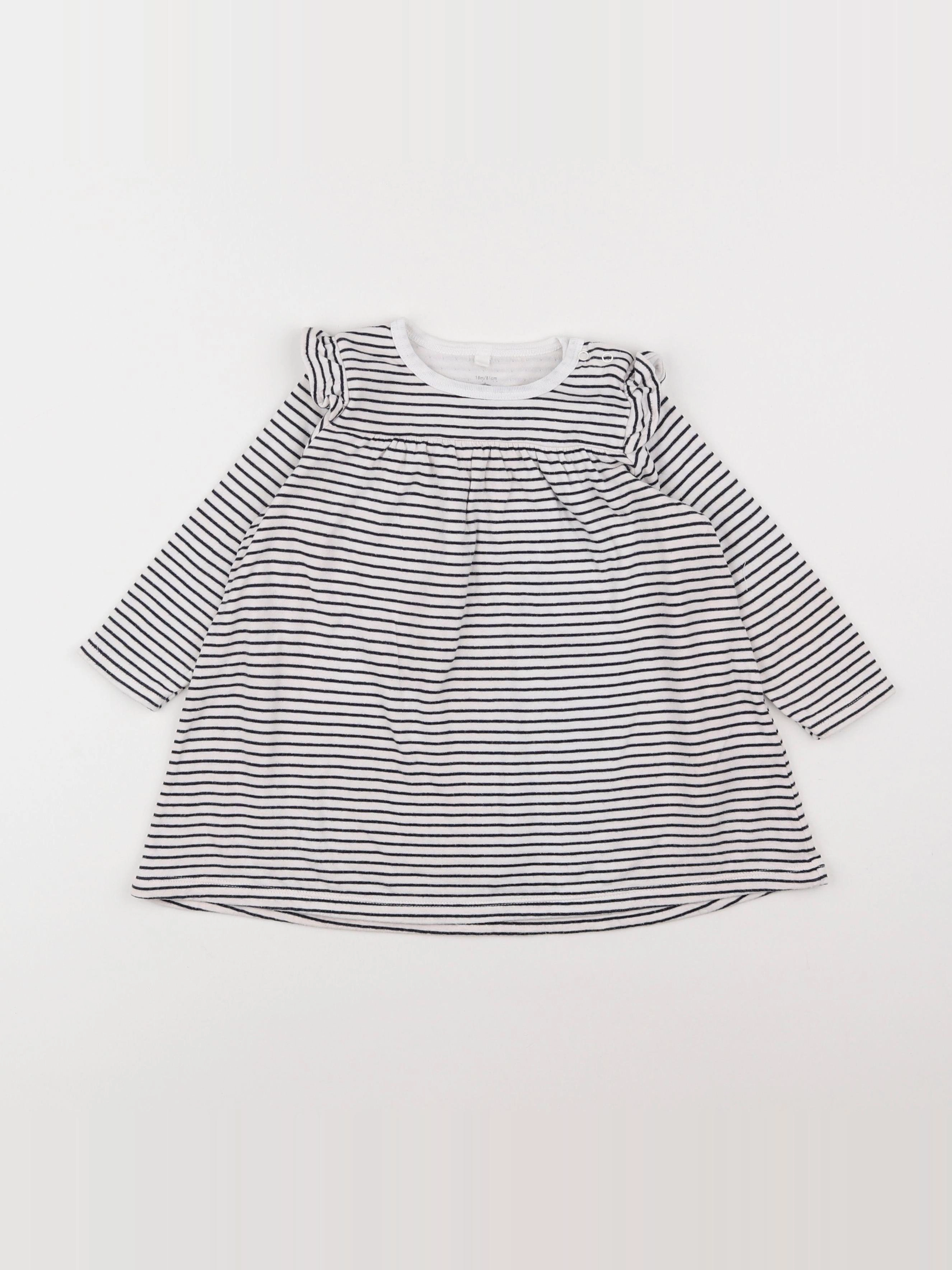 Petit Bateau - robe multicolore - 18 mois
