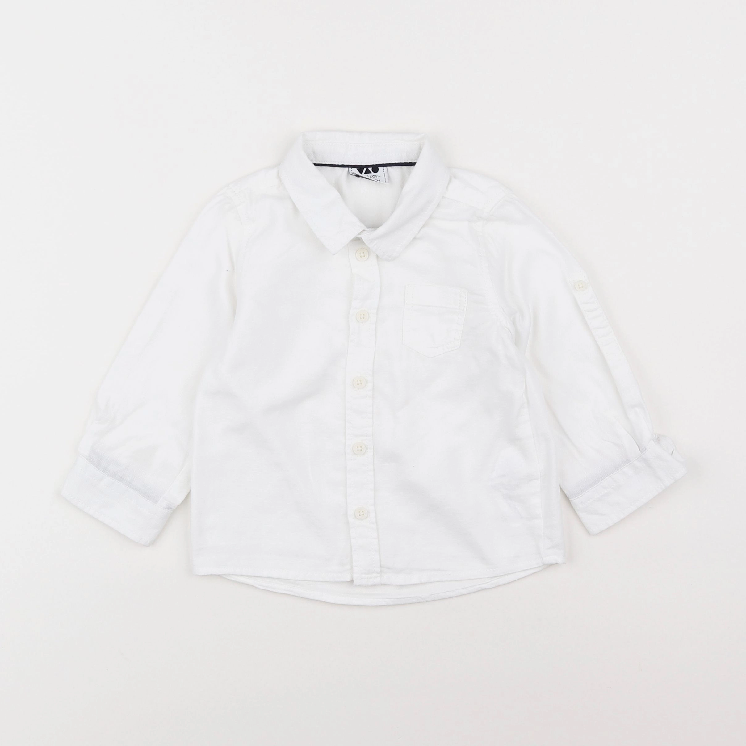 Tape à l'oeil - chemise blanc - 18 mois