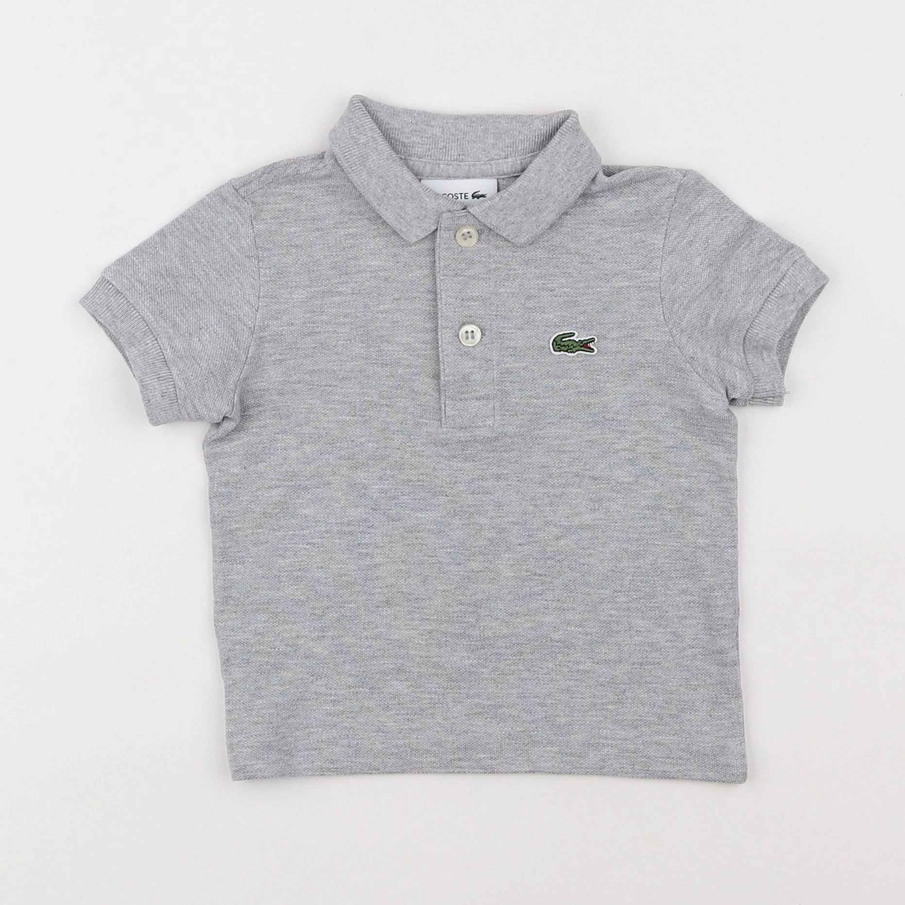 Lacoste - polo gris - 12 mois