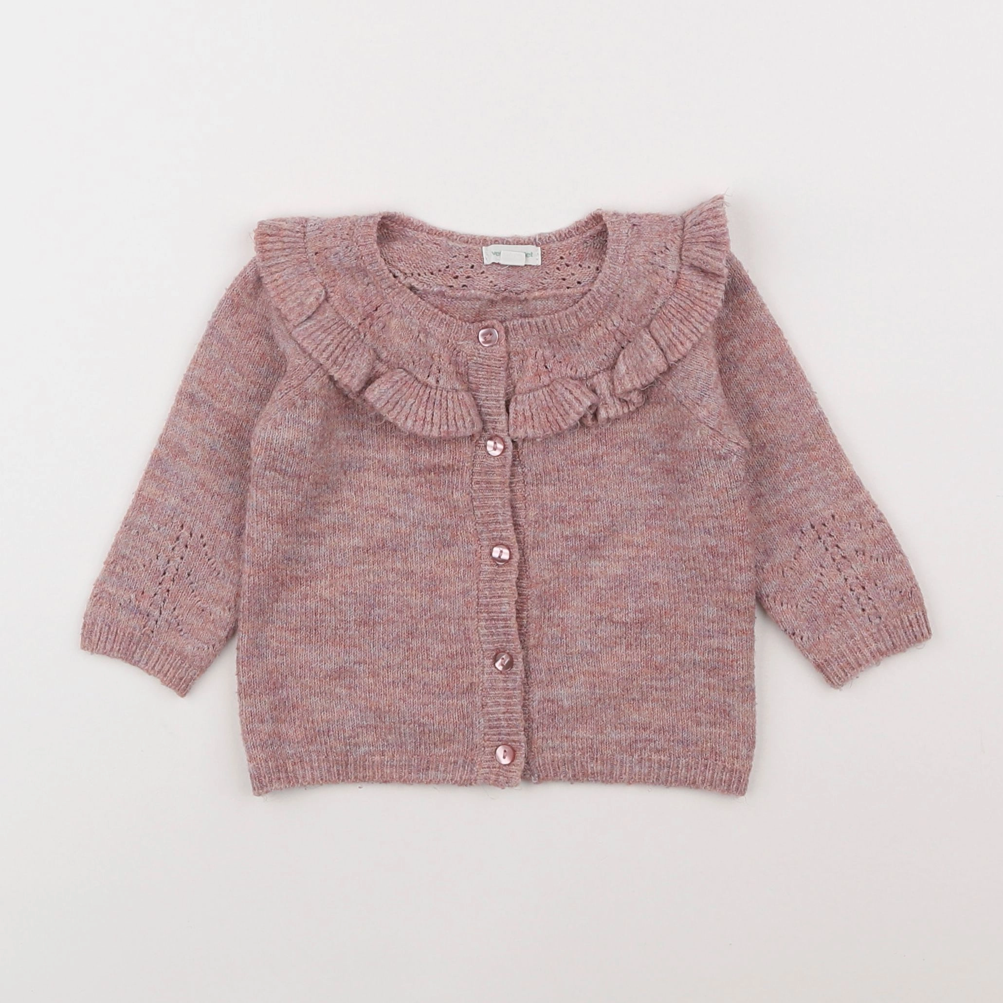 Vertbaudet - gilet rose - 6 mois