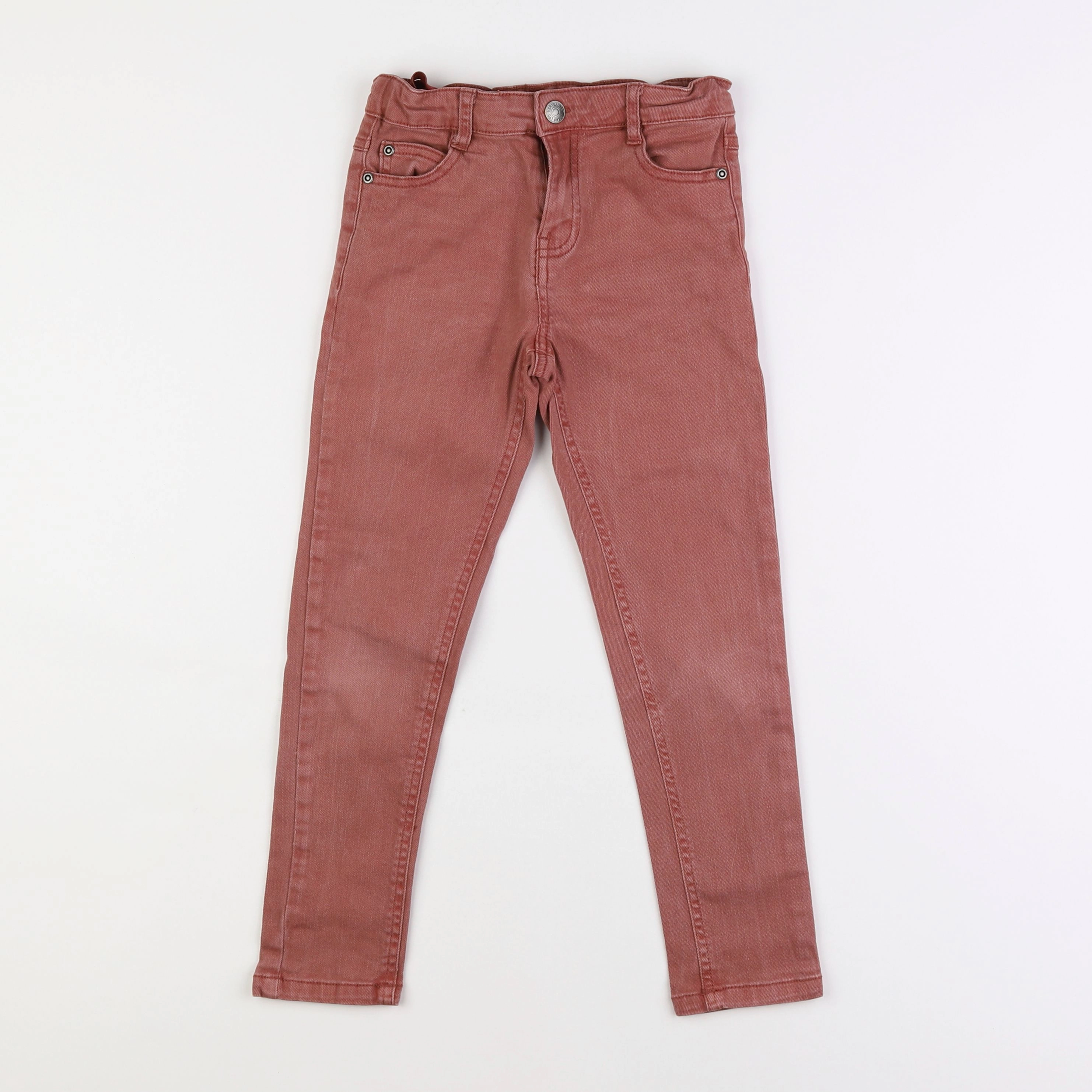 Vertbaudet - pantalon rouge - 7 ans