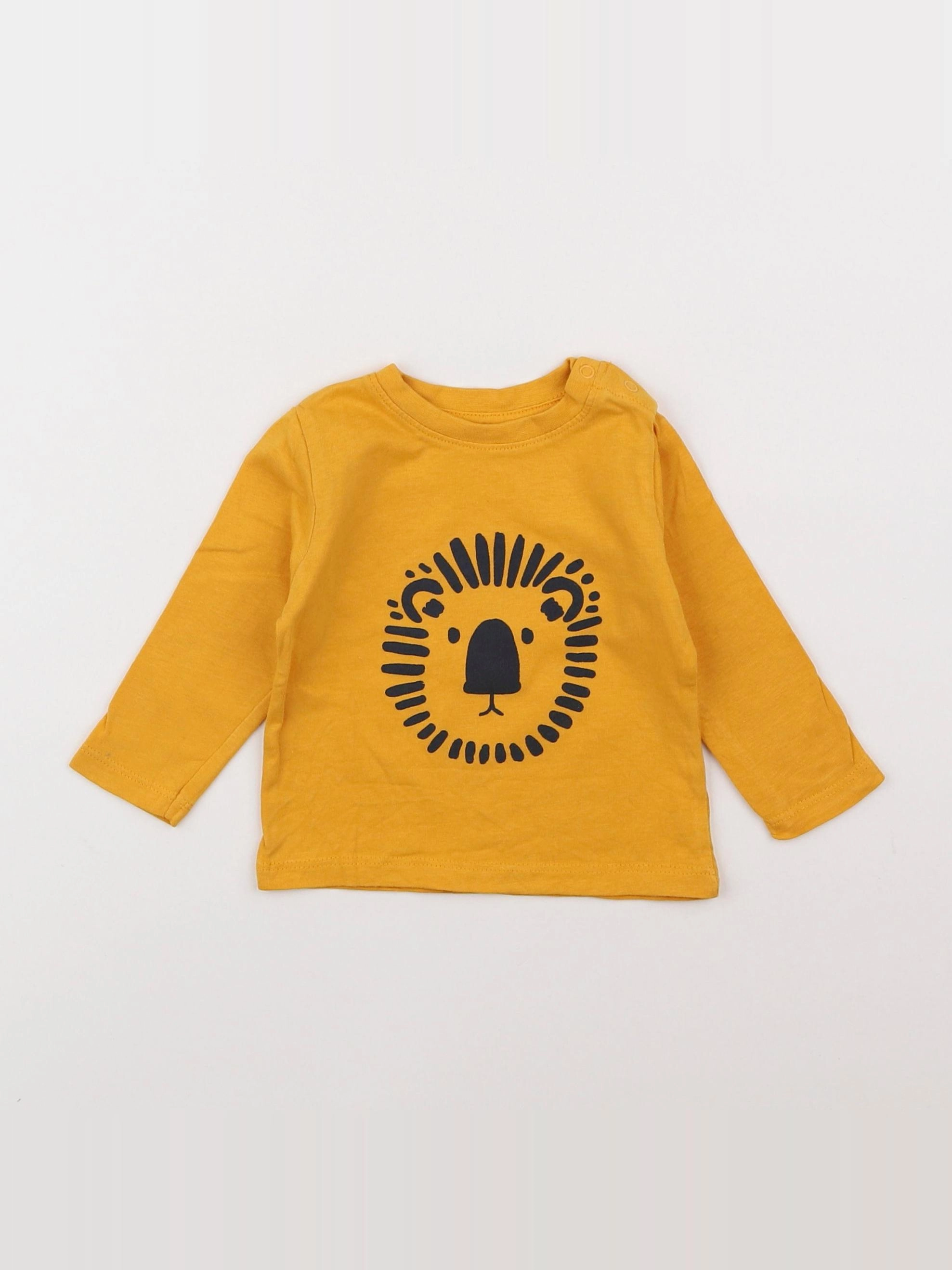 Vertbaudet - tee-shirt jaune - 6 mois