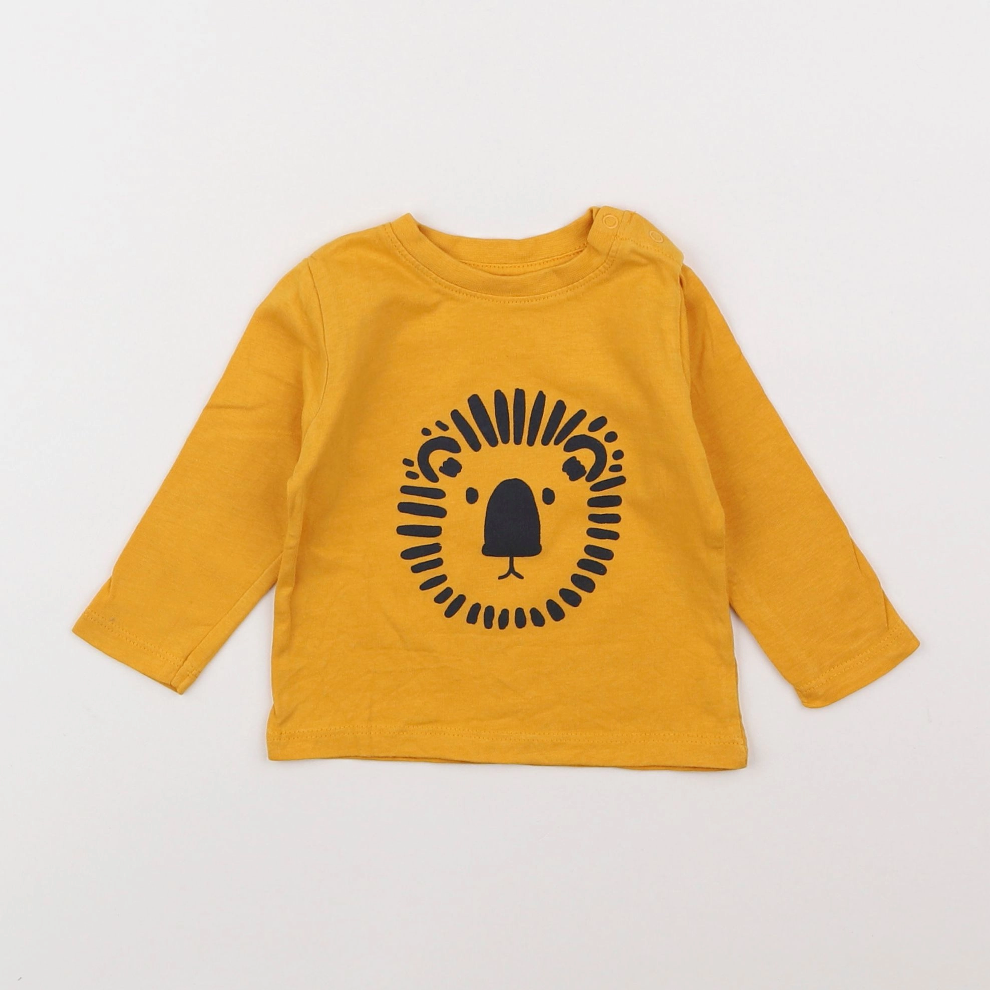 Vertbaudet - tee-shirt jaune - 6 mois