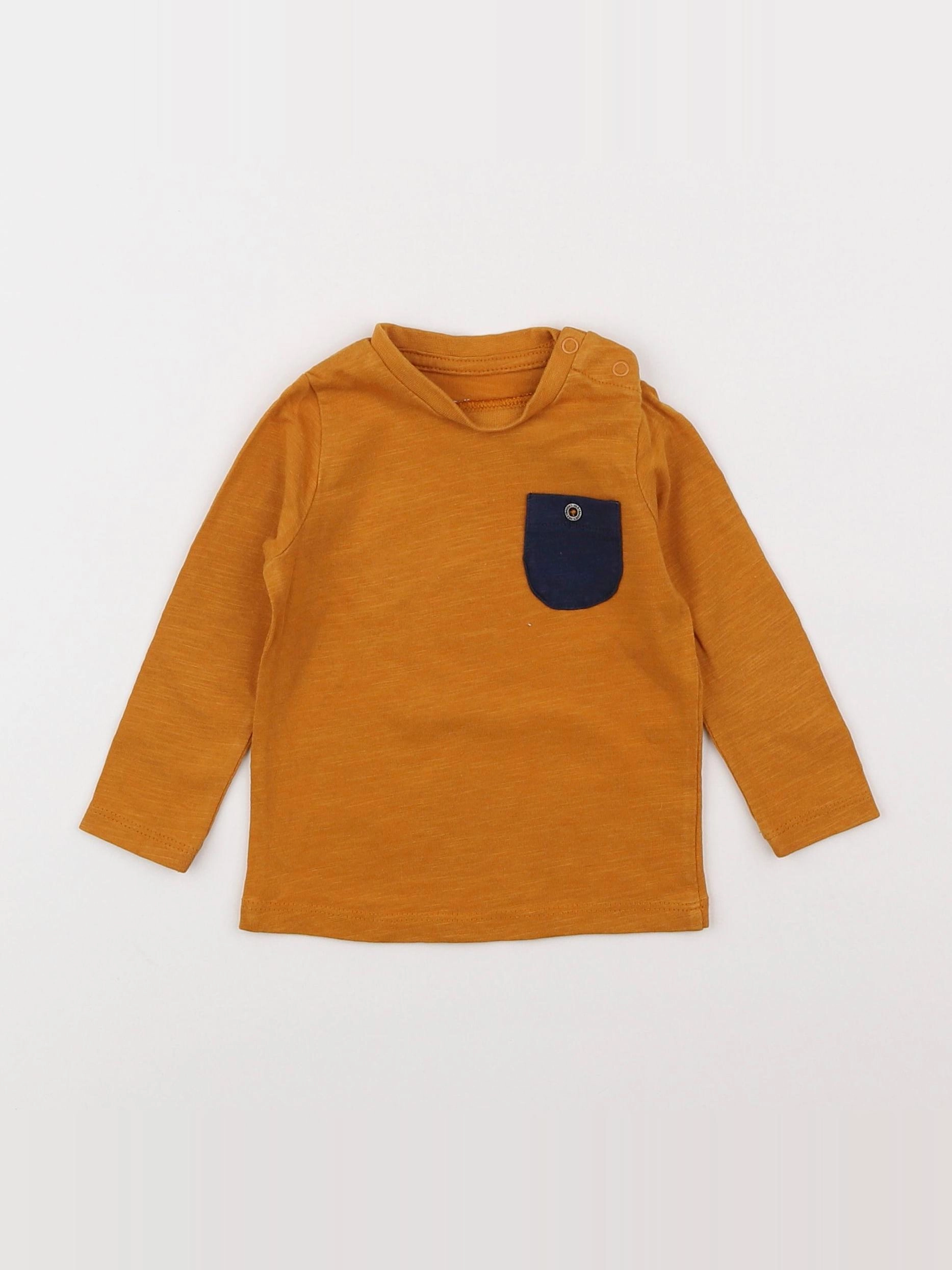 Vertbaudet - tee-shirt jaune - 6 mois