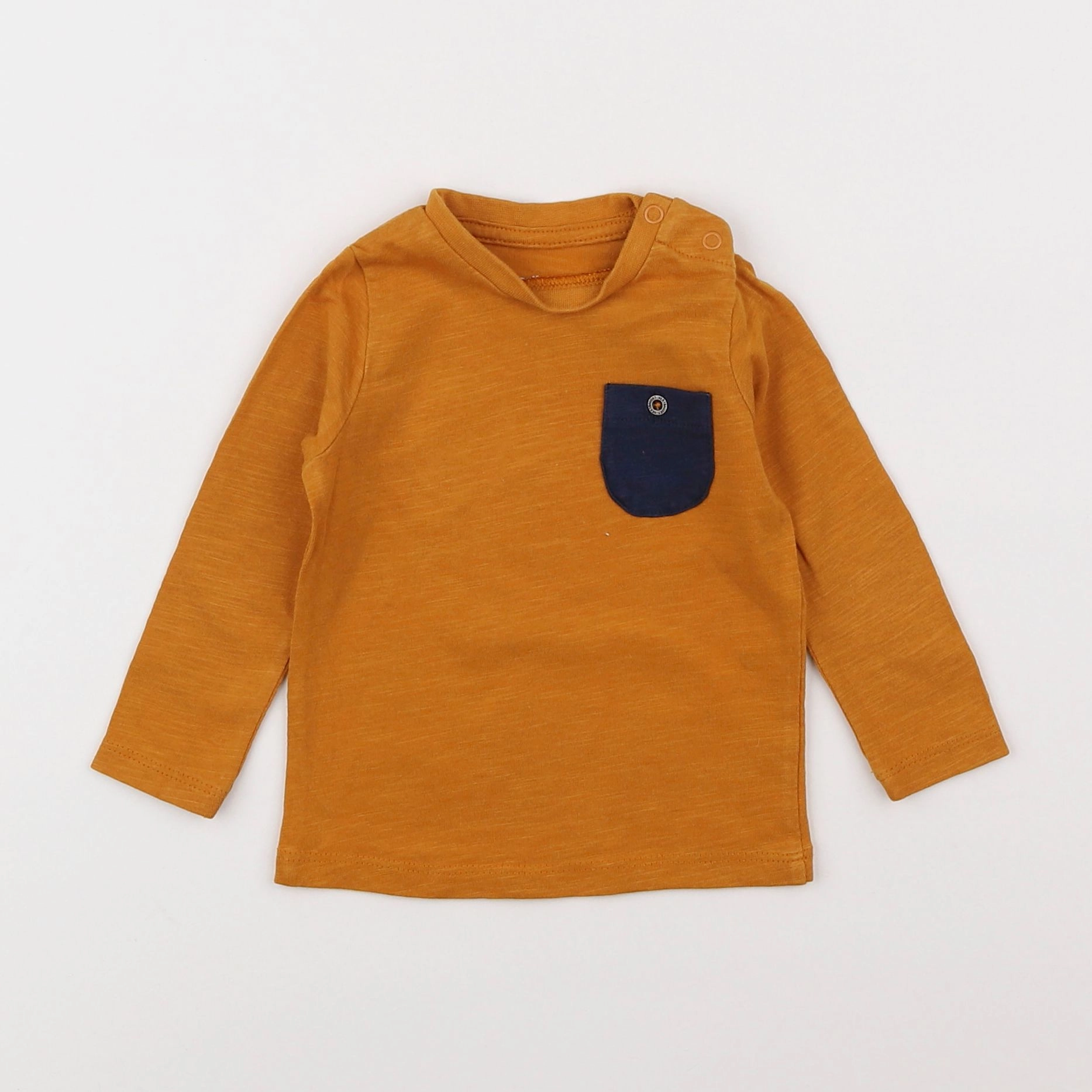 Vertbaudet - tee-shirt jaune - 6 mois