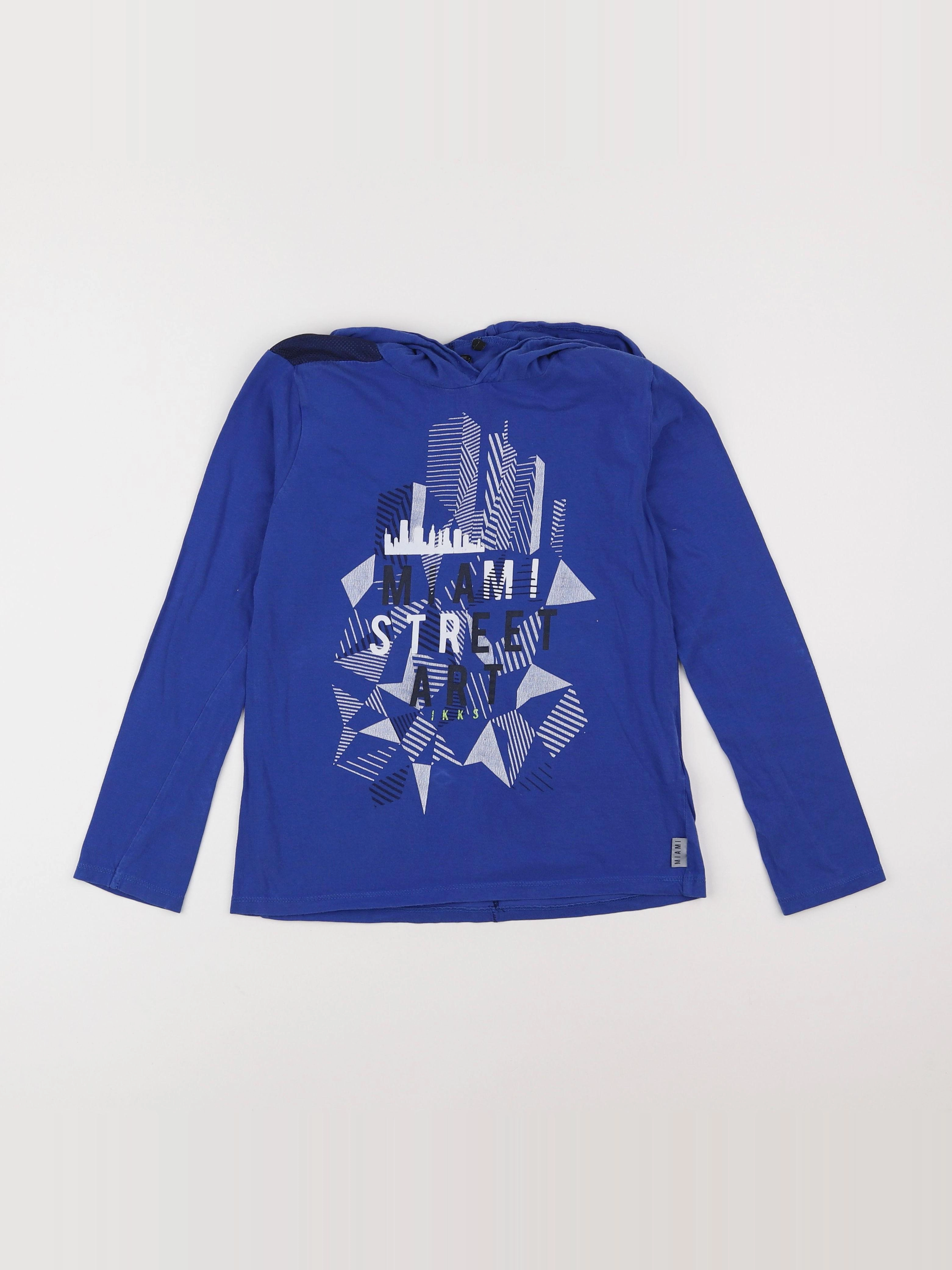 IKKS - tee-shirt bleu - 10 ans