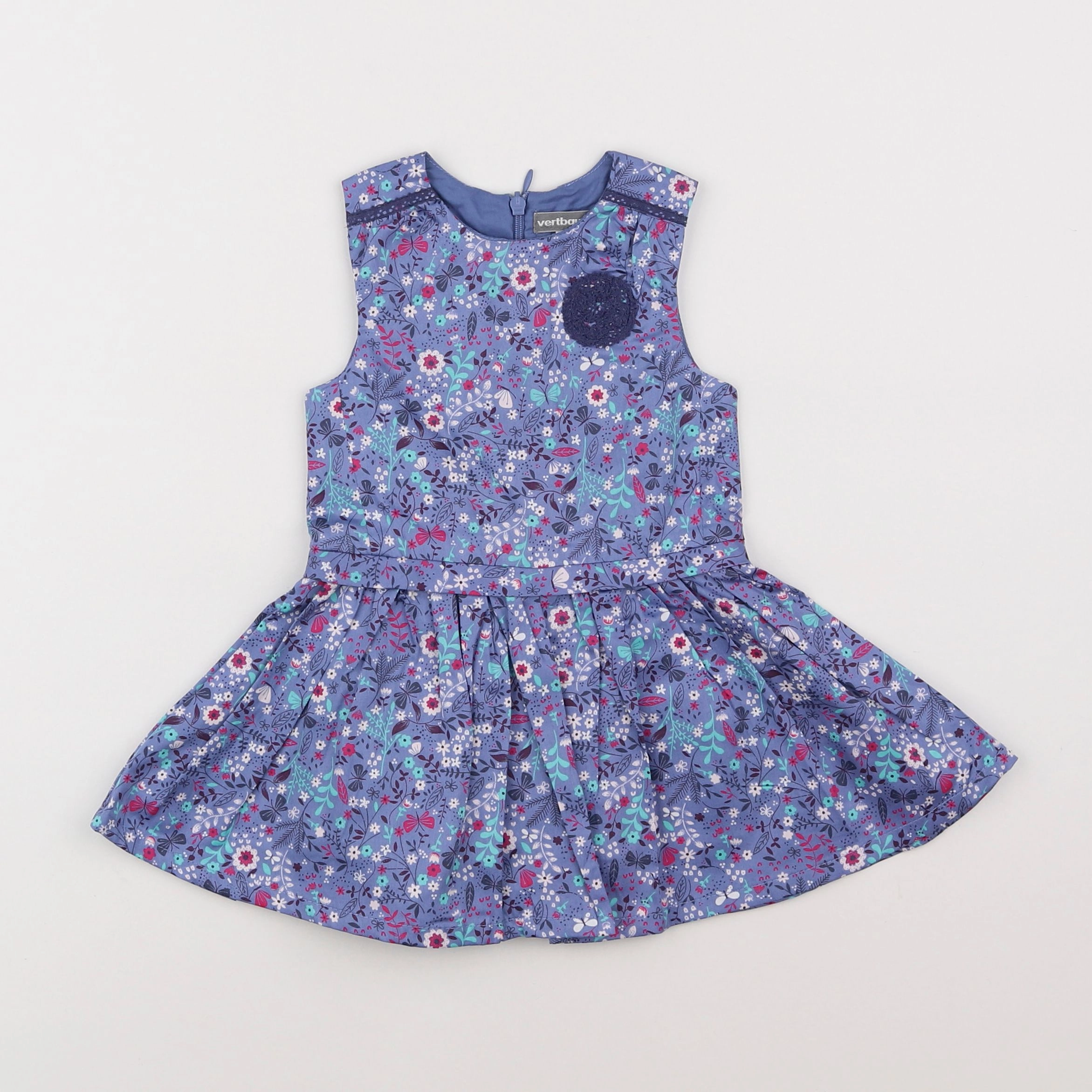 Vertbaudet - robe multicolore - 6 mois