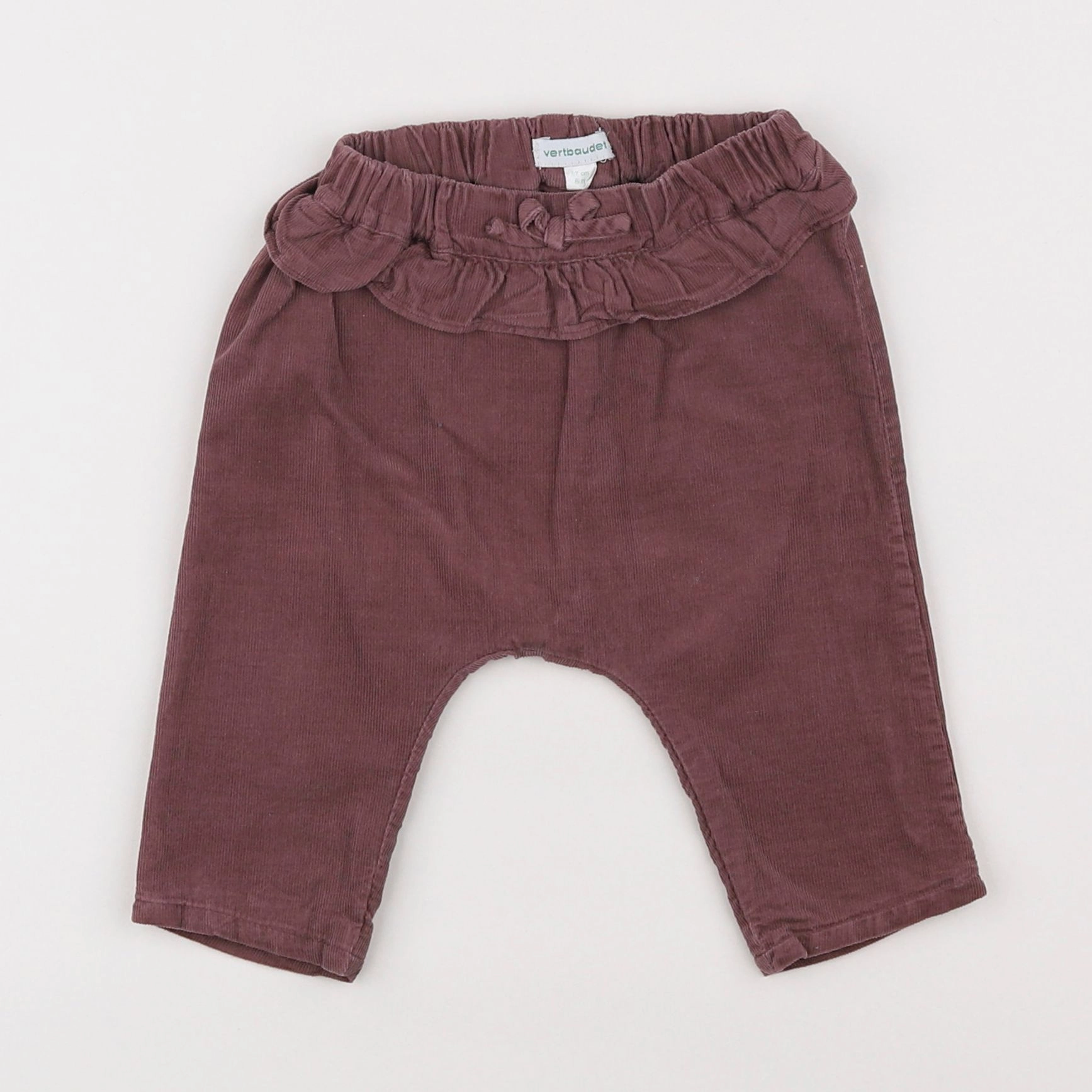 Vertbaudet - pantalon violet - 6 mois