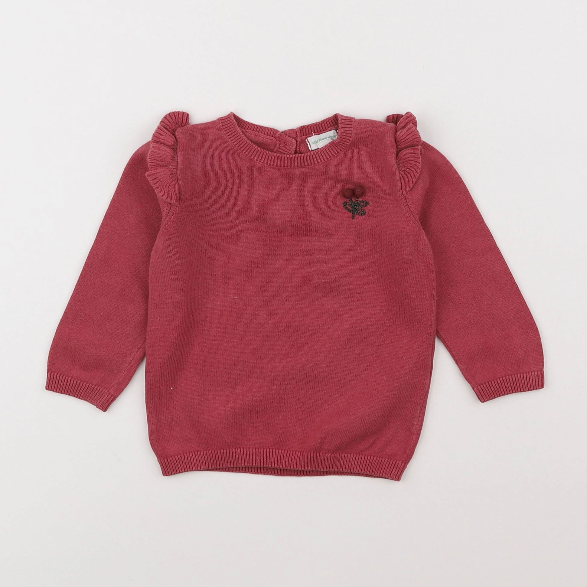 Vertbaudet - pull rose - 6 mois