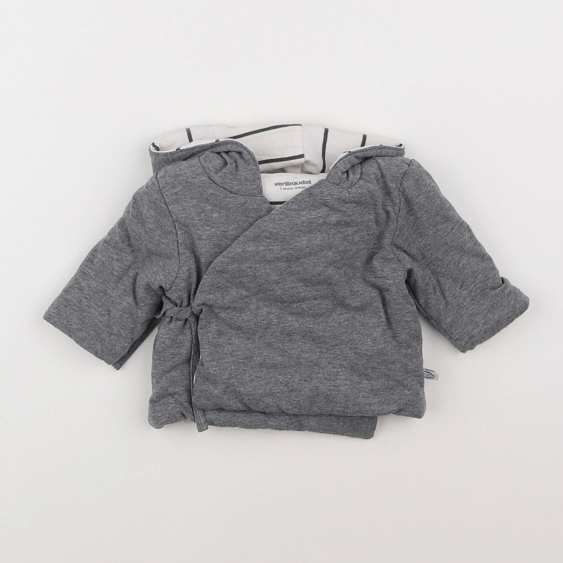 Vertbaudet - sweat gris - 1 mois