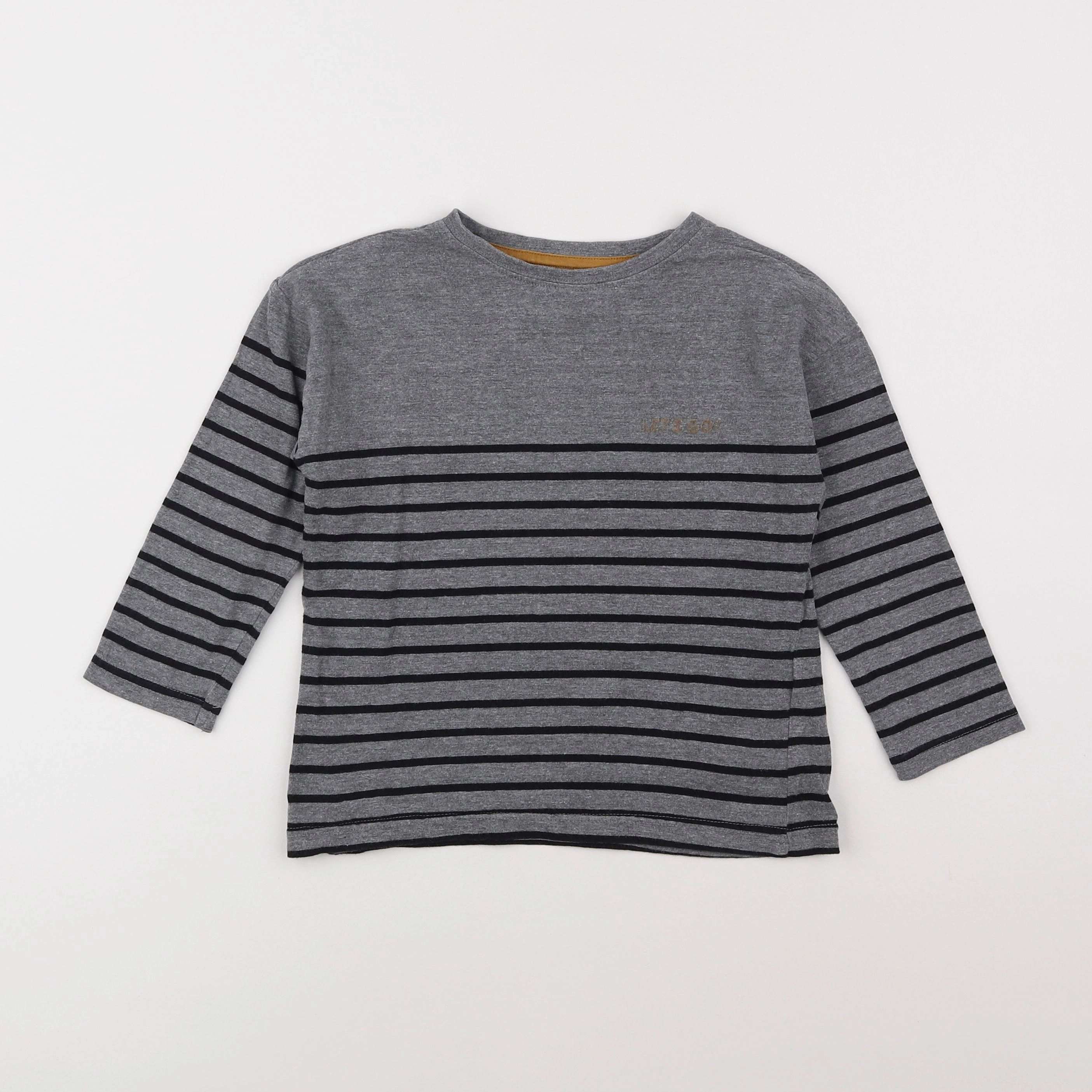 Vertbaudet - tee-shirt gris - 6 ans