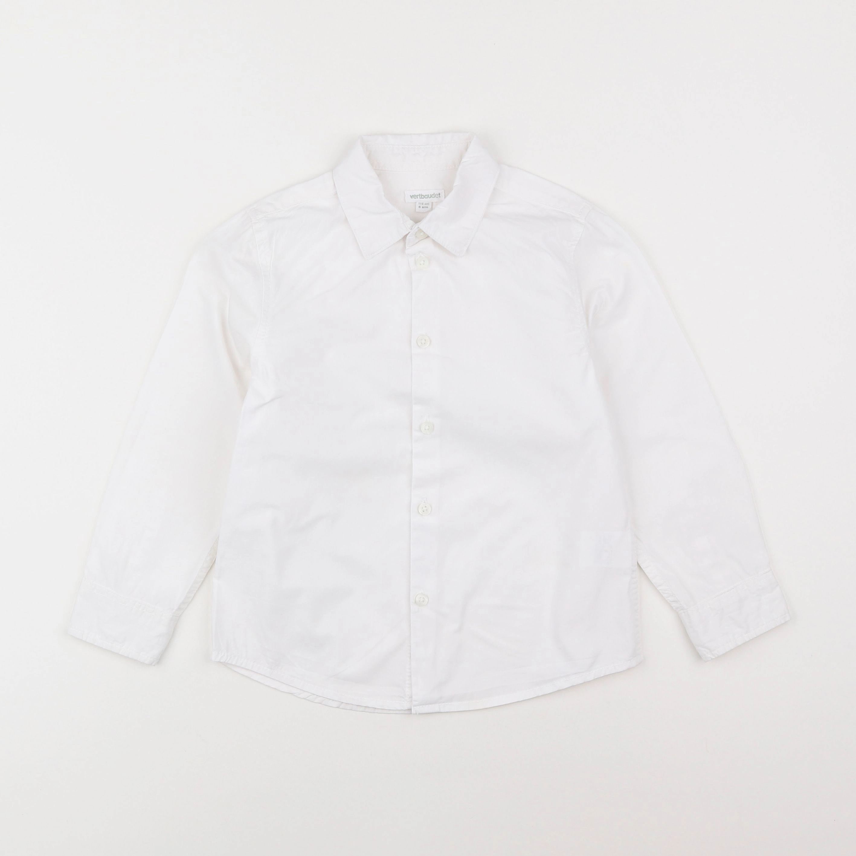 Vertbaudet - chemise blanc - 6 ans