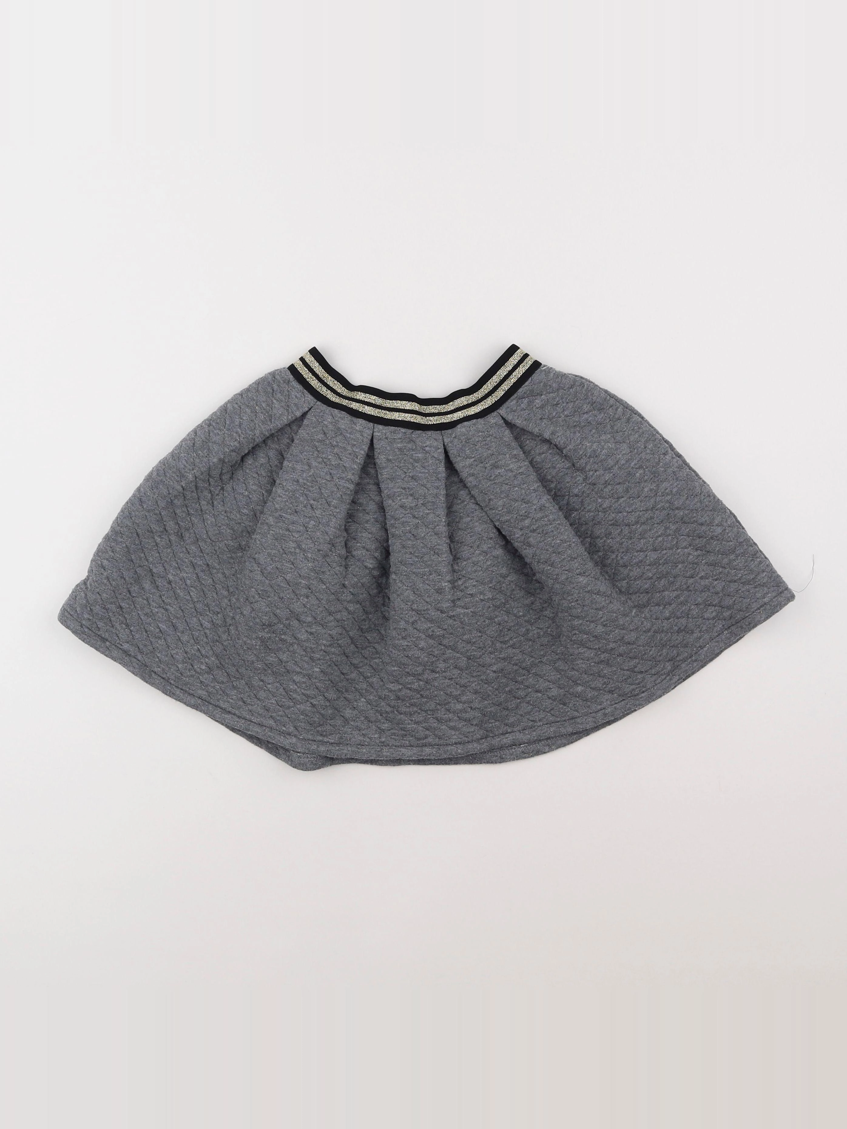 Vertbaudet - jupe gris - 8 ans