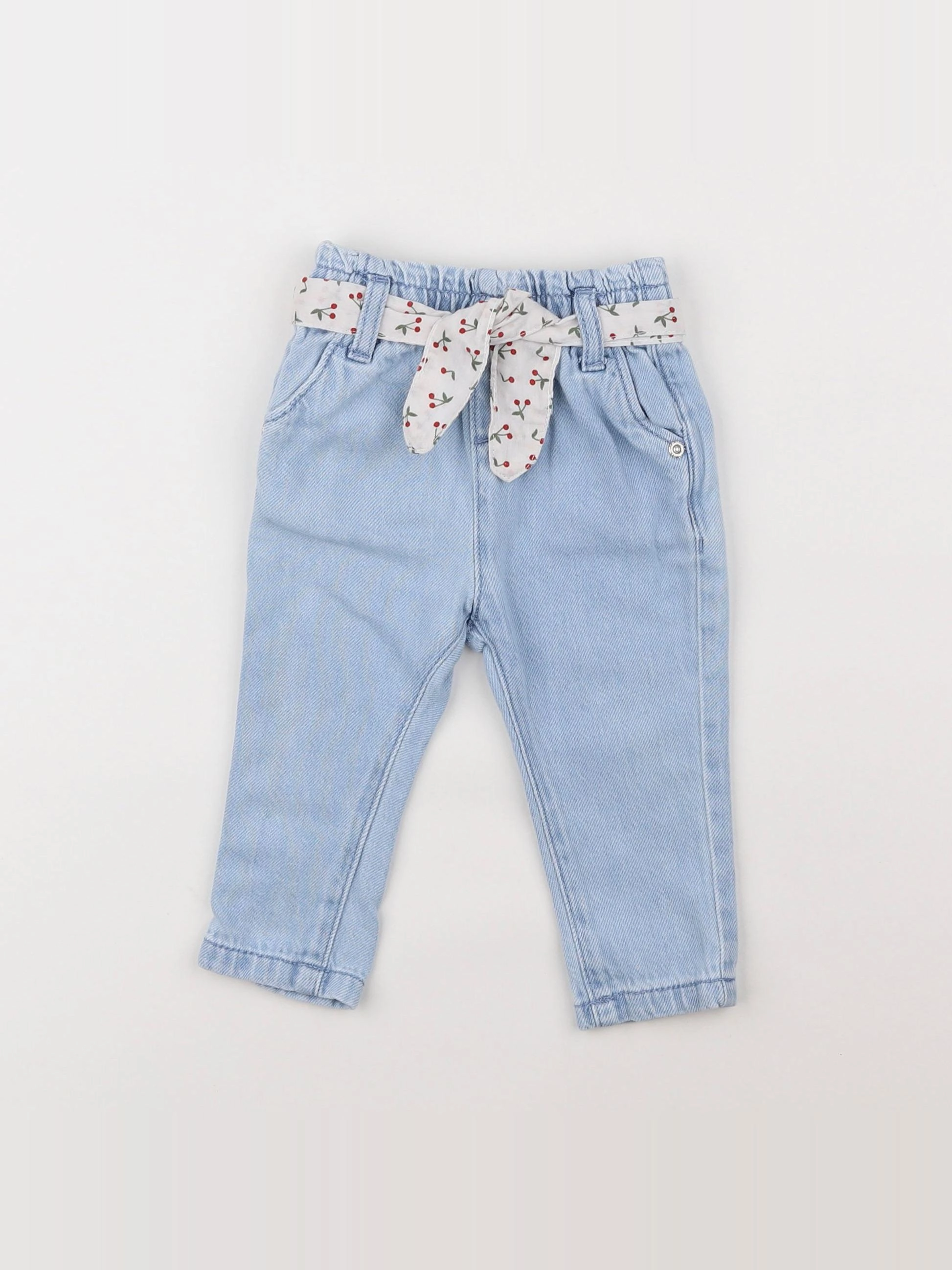 Vertbaudet - jegging bleu - 6 mois