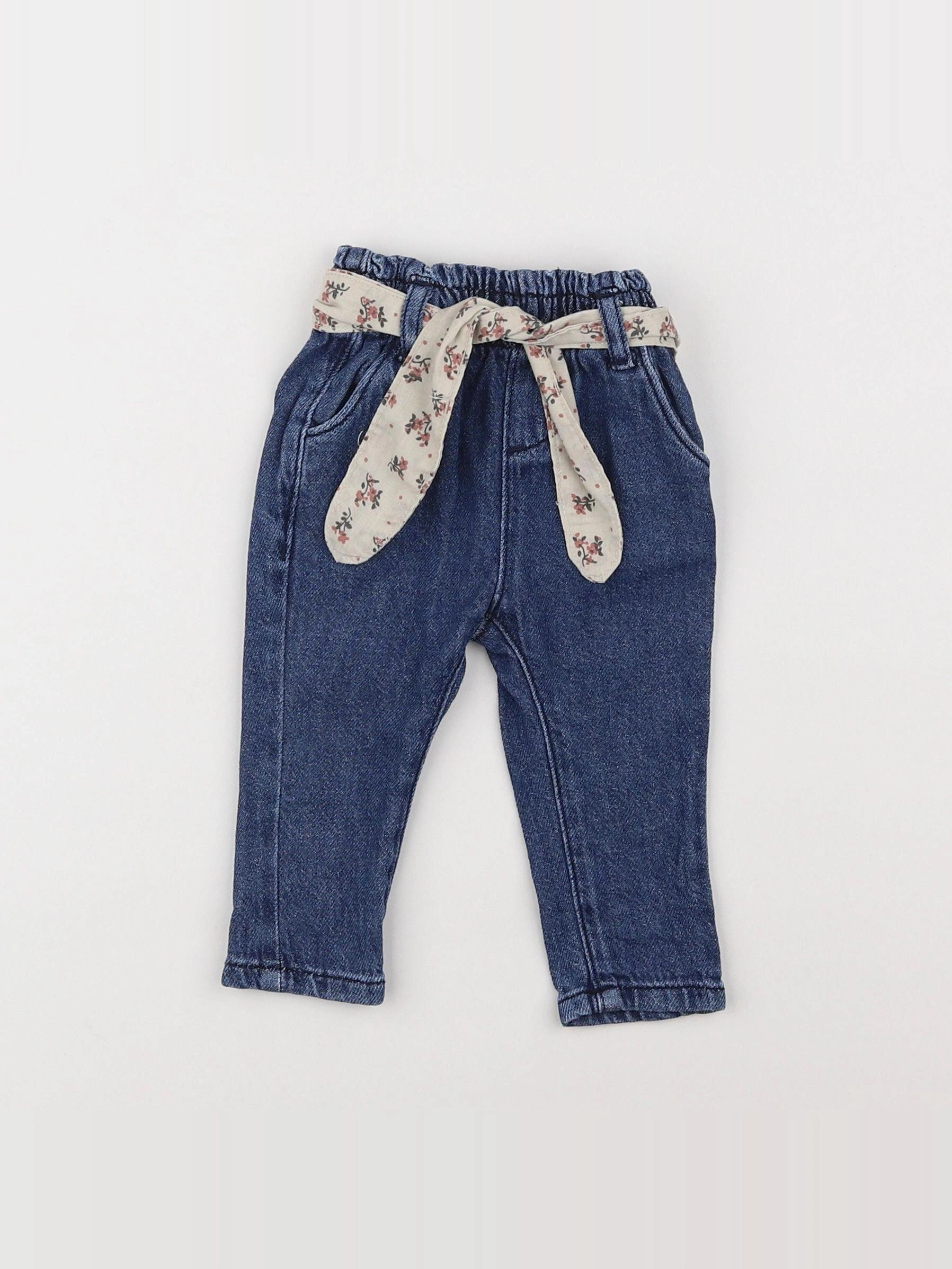 Vertbaudet - jegging bleu - 6 mois