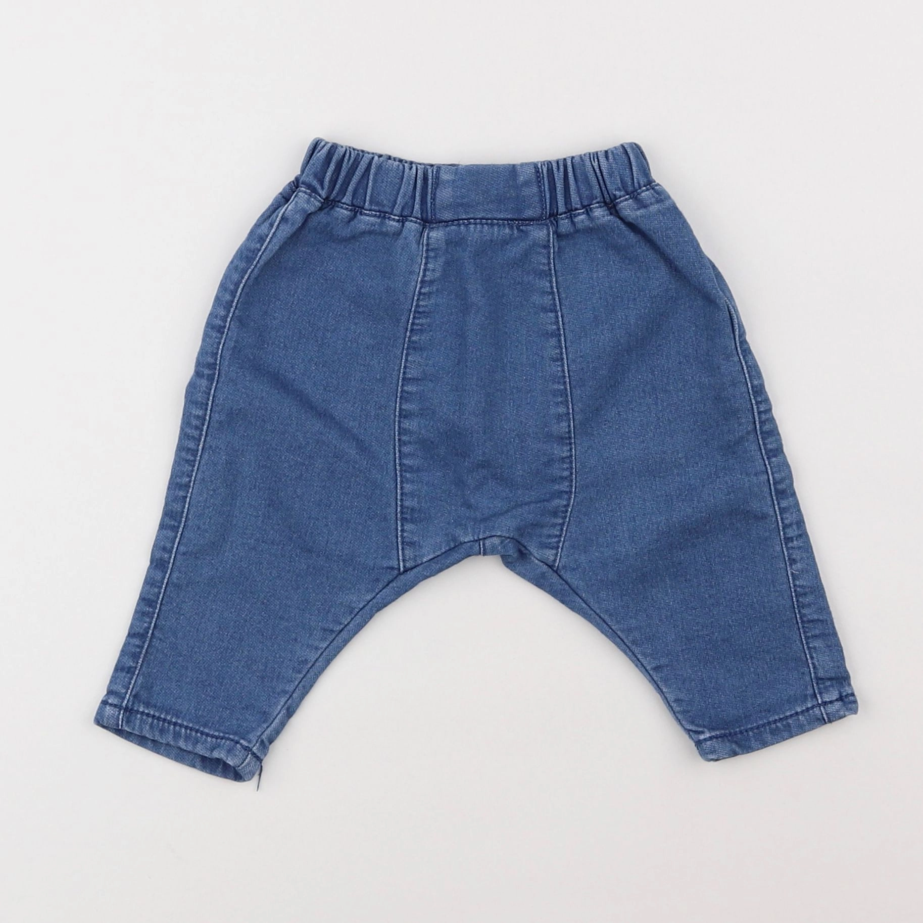 Vertbaudet - pantalon bleu - 3 mois