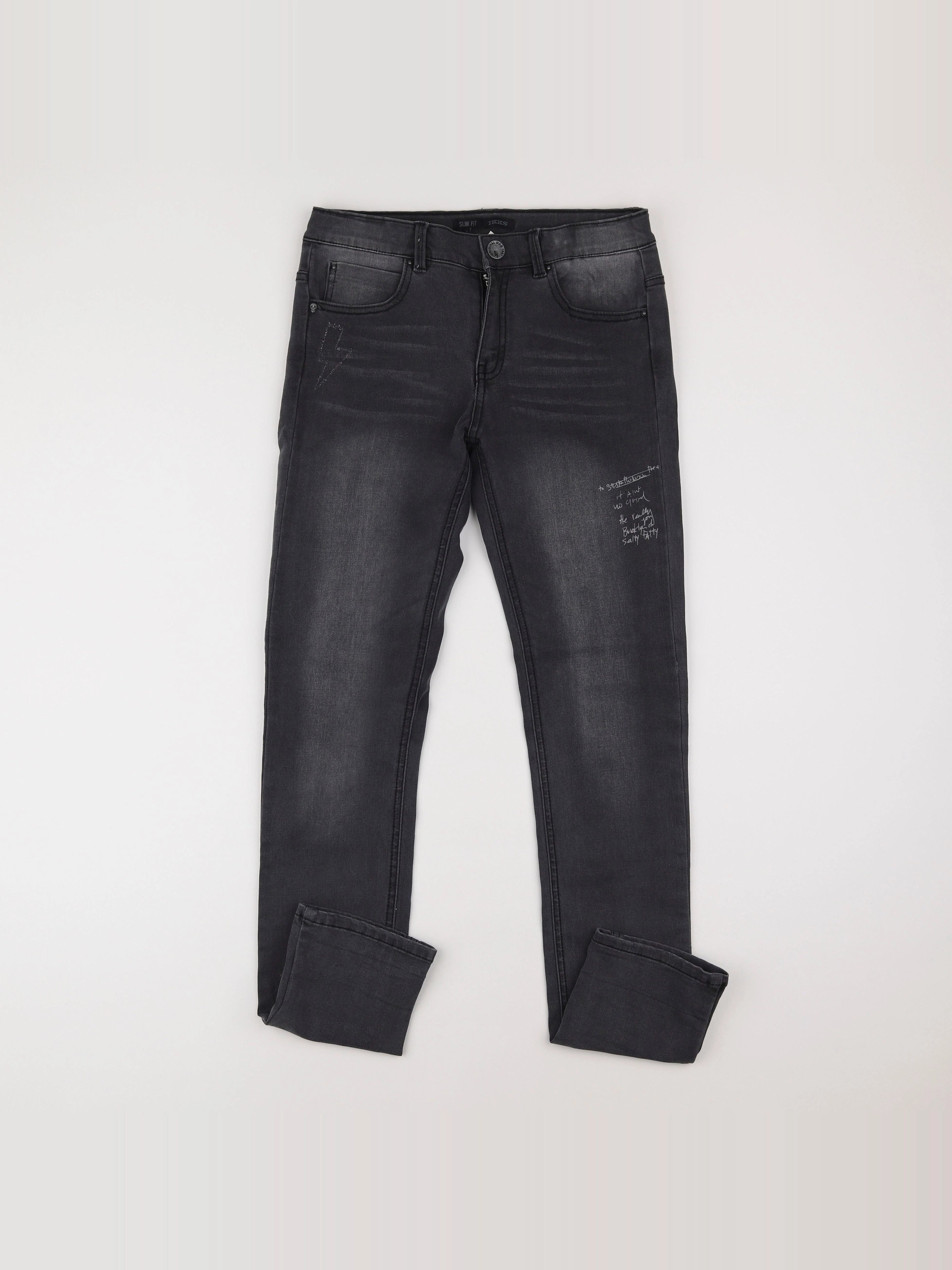 IKKS - jean gris - 14 ans