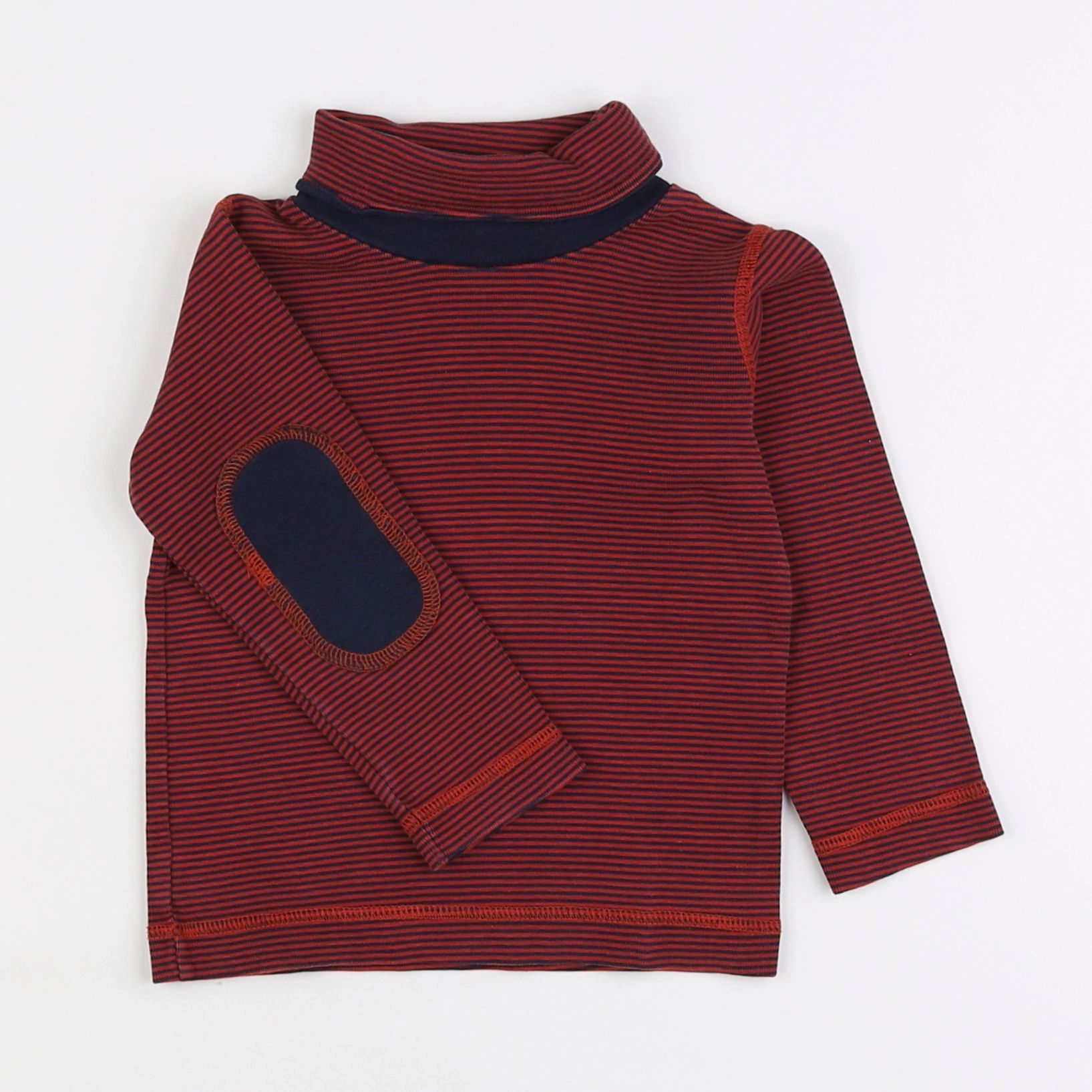 Petit Bateau - sous-pull rouge - 2 ans