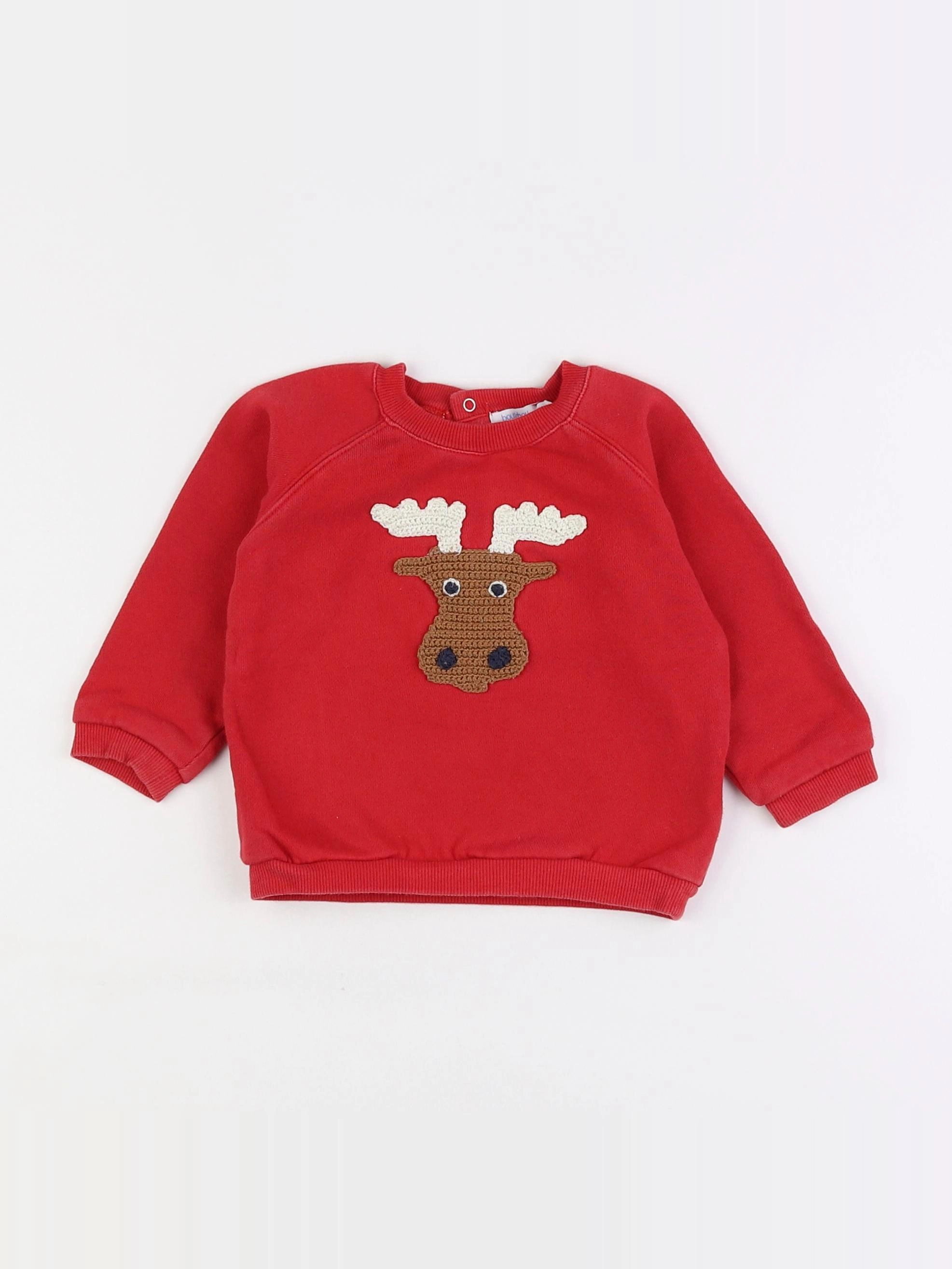 Boutchou - sweat rouge - 18 mois