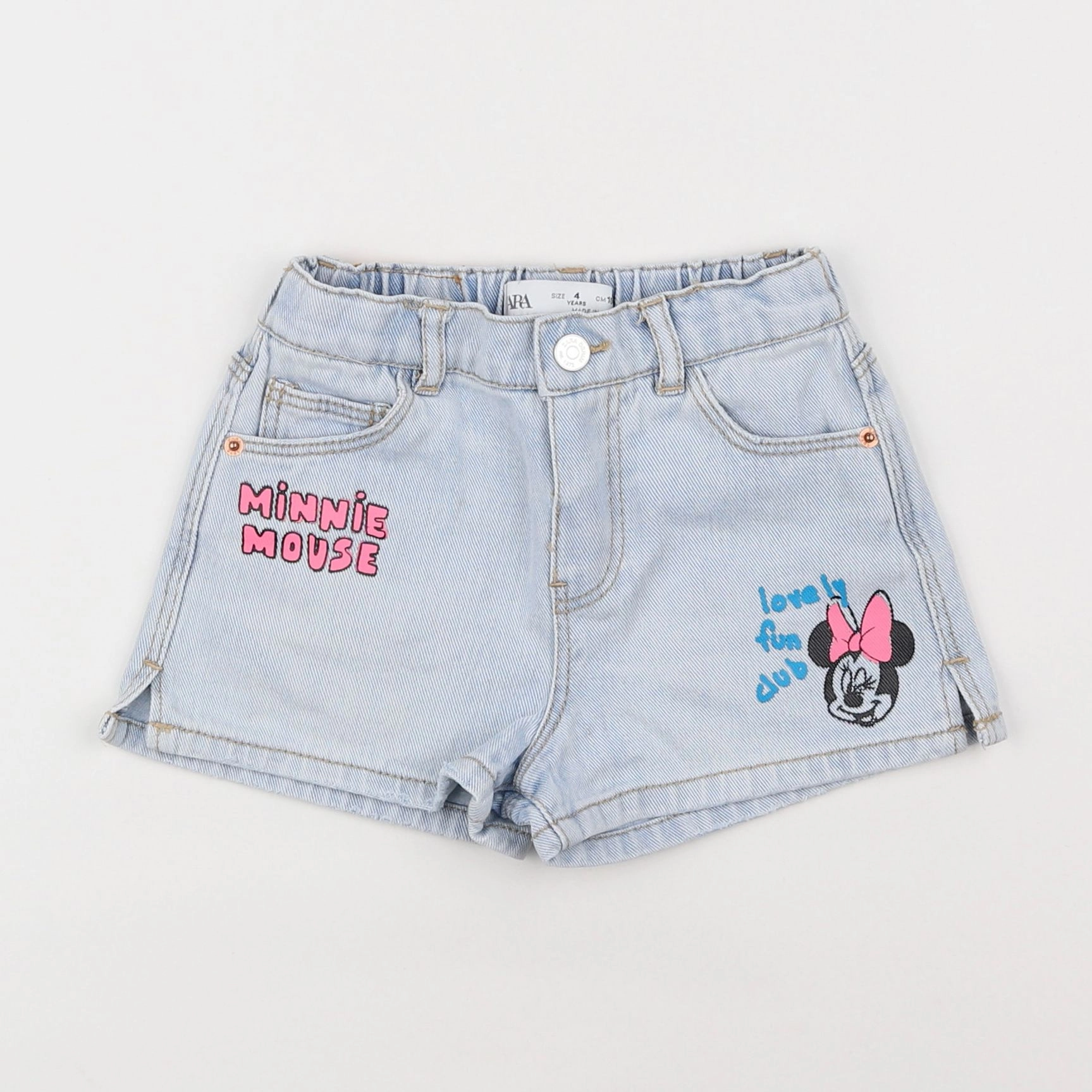 Zara - short bleu - 4 ans