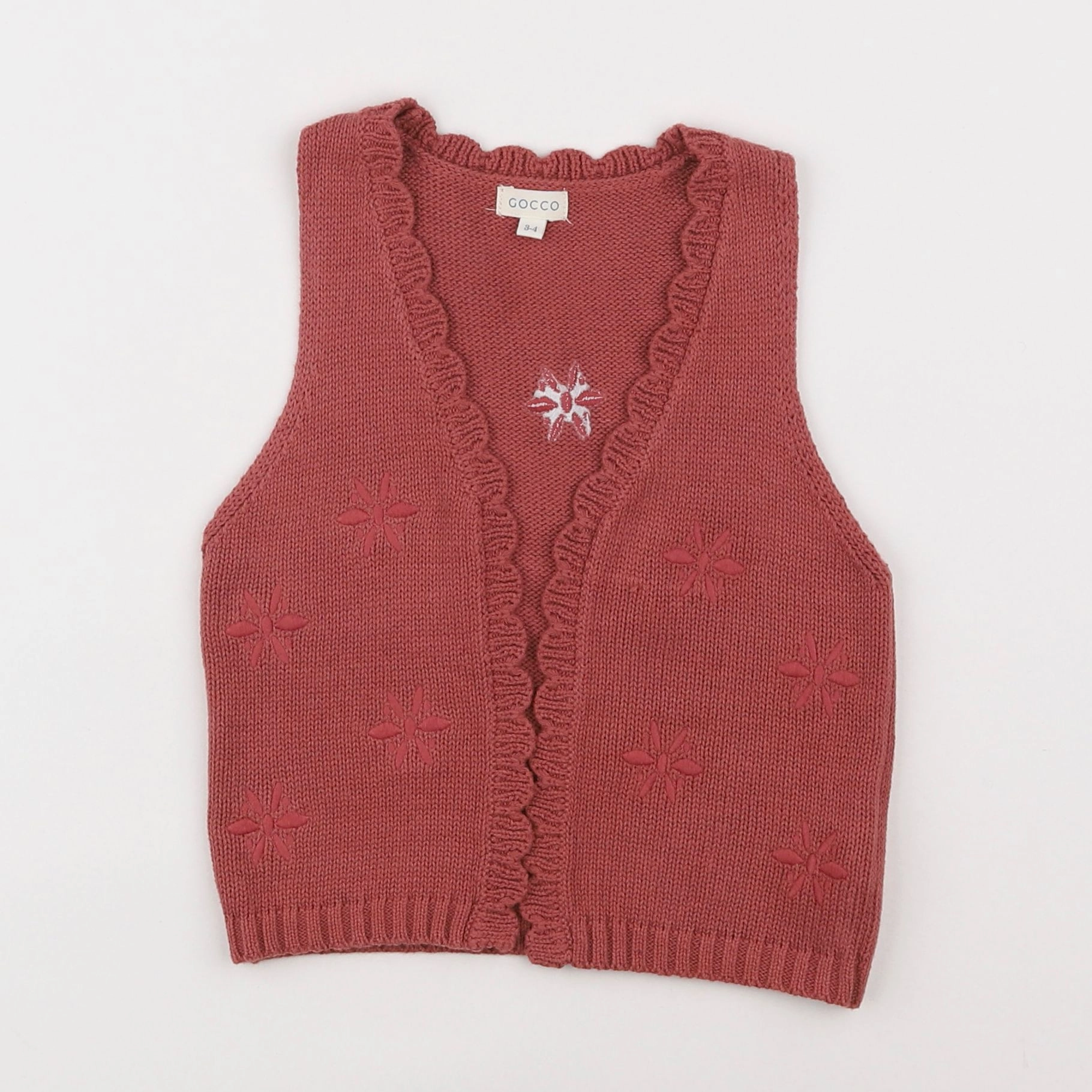 Gocco - gilet rose - 3/4 ans