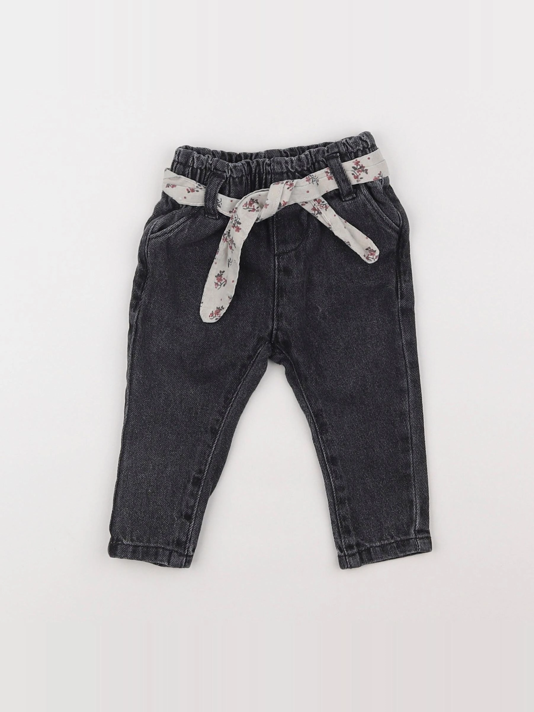 Vertbaudet - jean gris - 6 mois