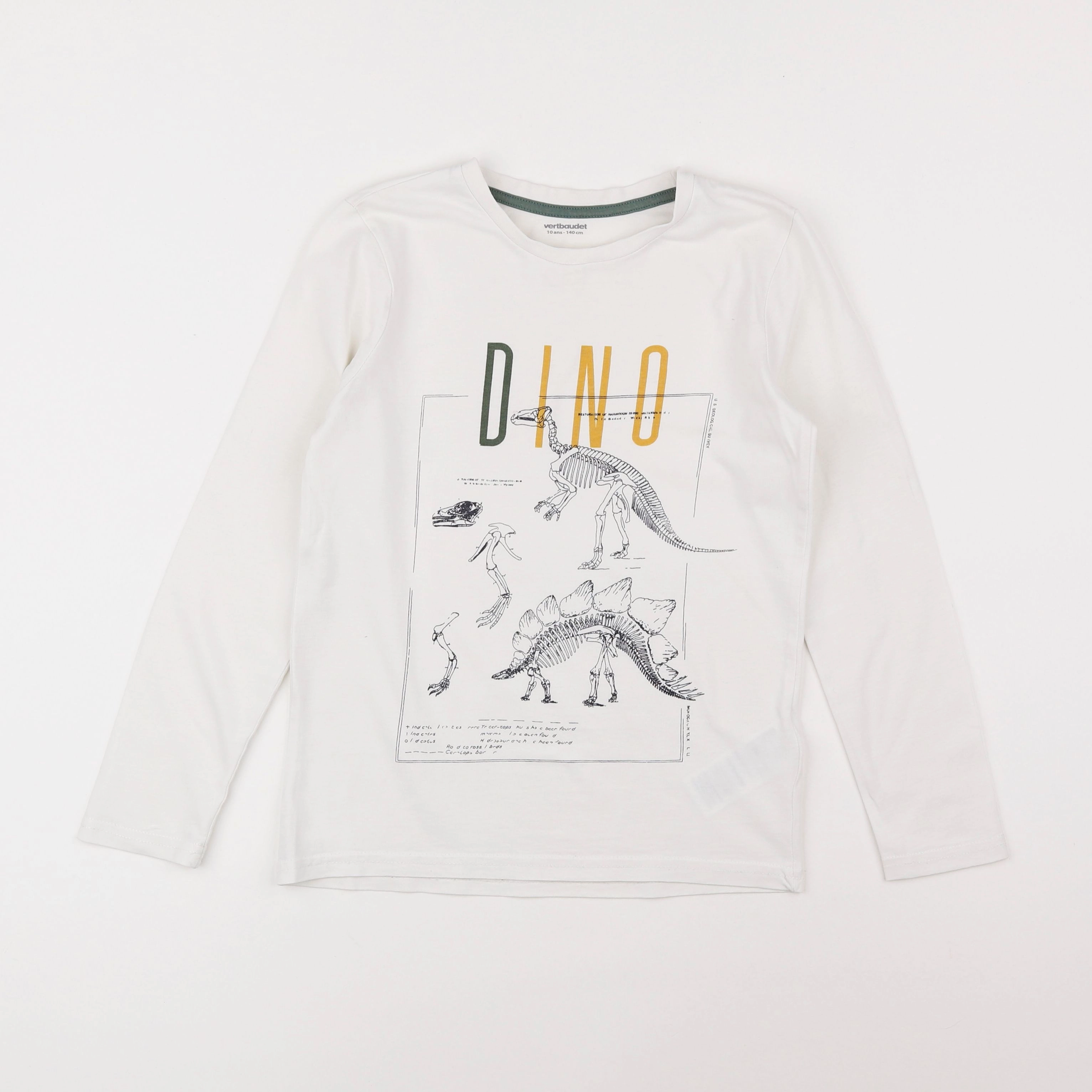Vertbaudet - tee-shirt blanc - 10 ans