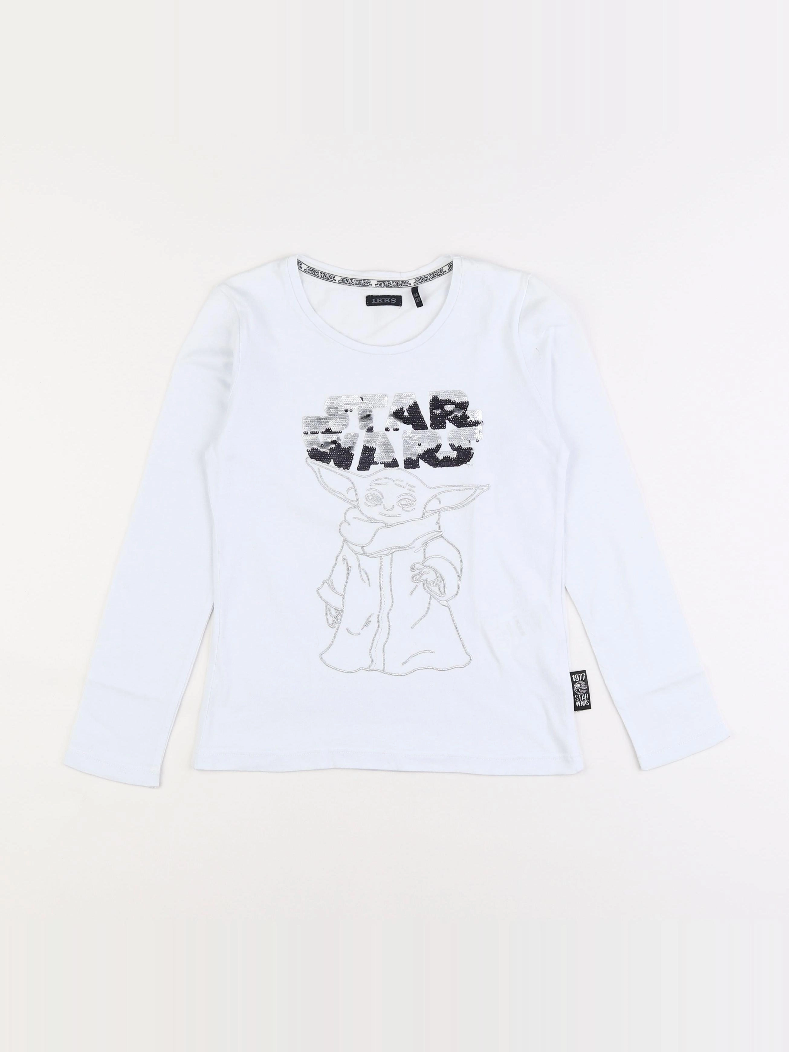IKKS - tee-shirt blanc - 8 ans