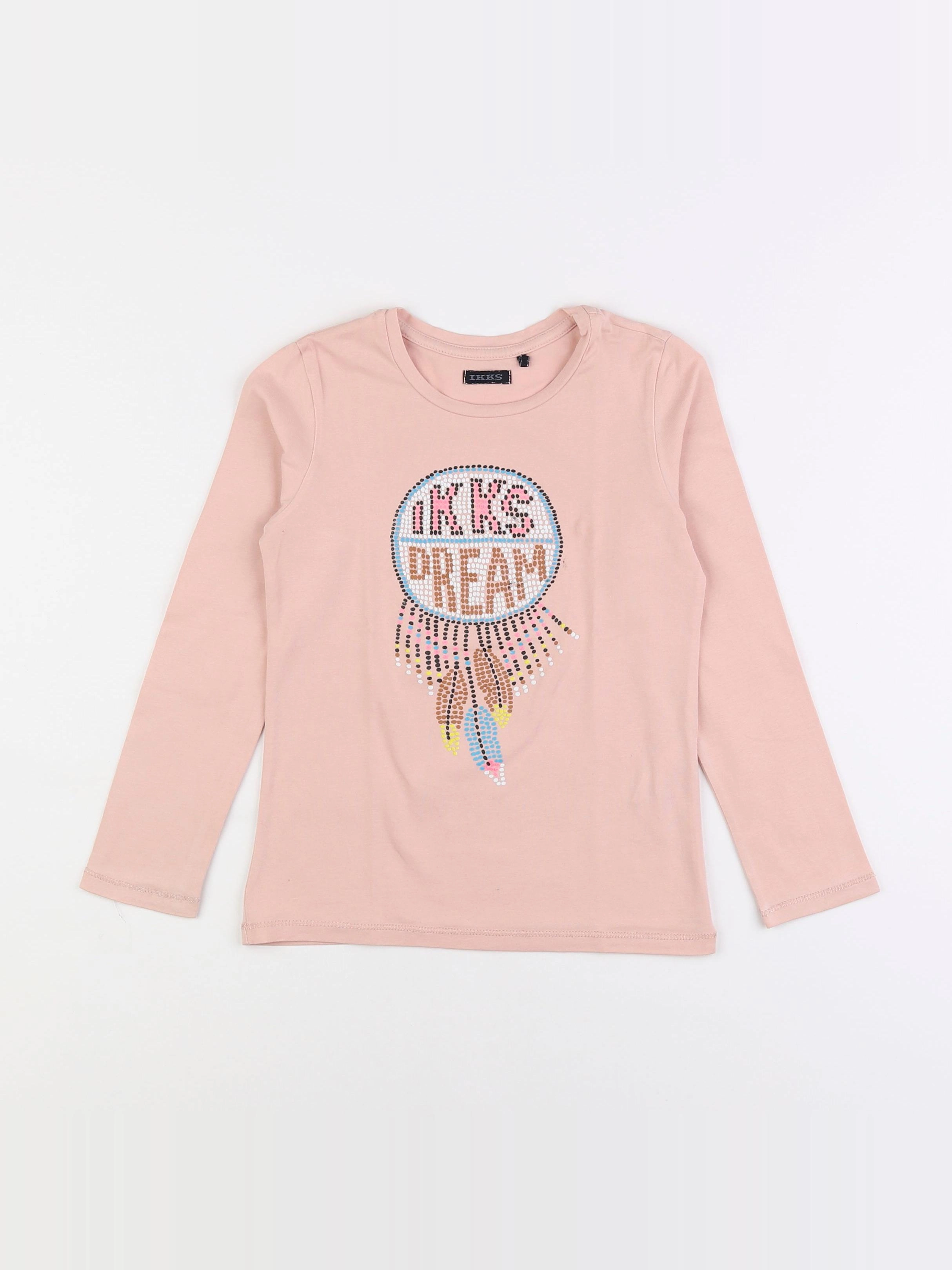 IKKS - tee-shirt rose - 6 ans